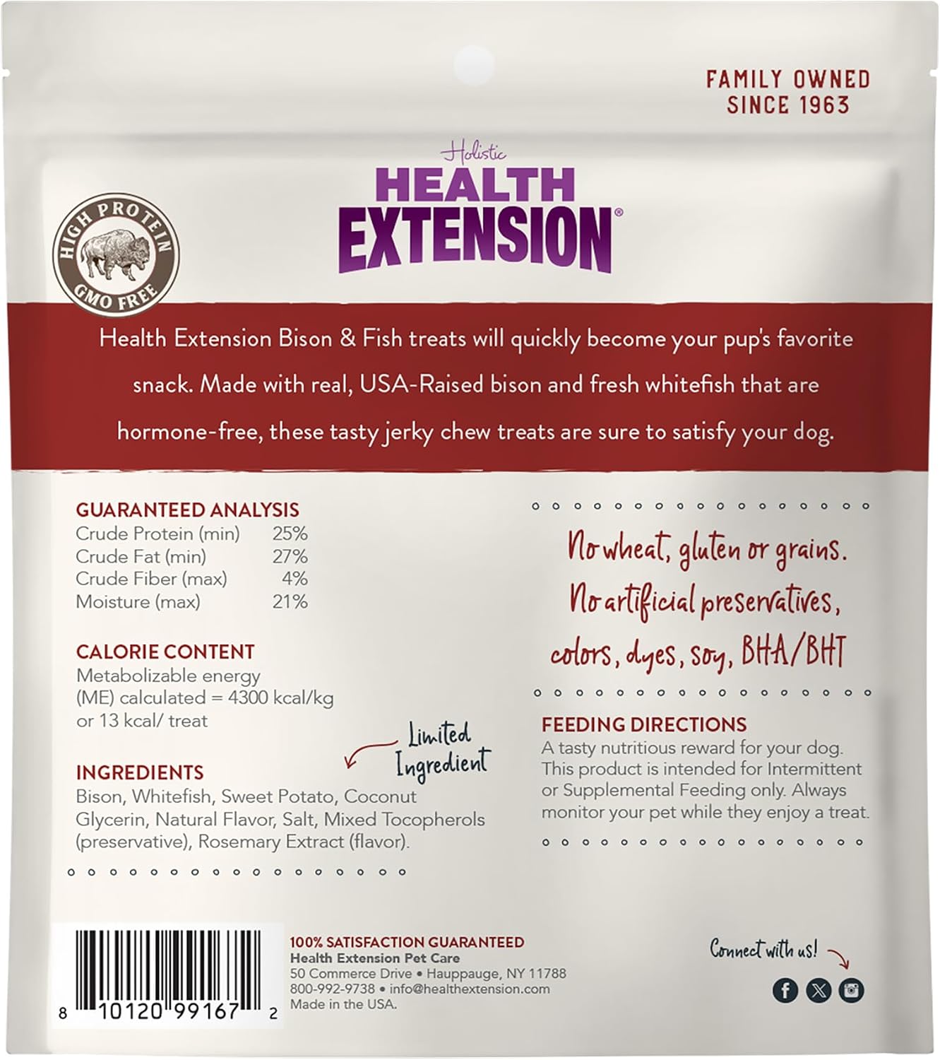 Health Extension Grain-Free Chicken Tenders Dog Treats, 4oz (113g) – Natural, Crispy Gourmet Training Treats for Adult Dogs and Puppies