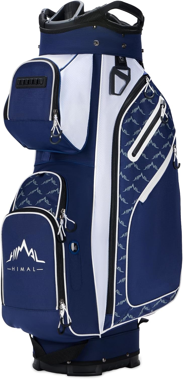 14-Way Golf Cart Bag, Full-Length Divider, Large Storage | Handles,Rain Cover,Multiple Pockets
