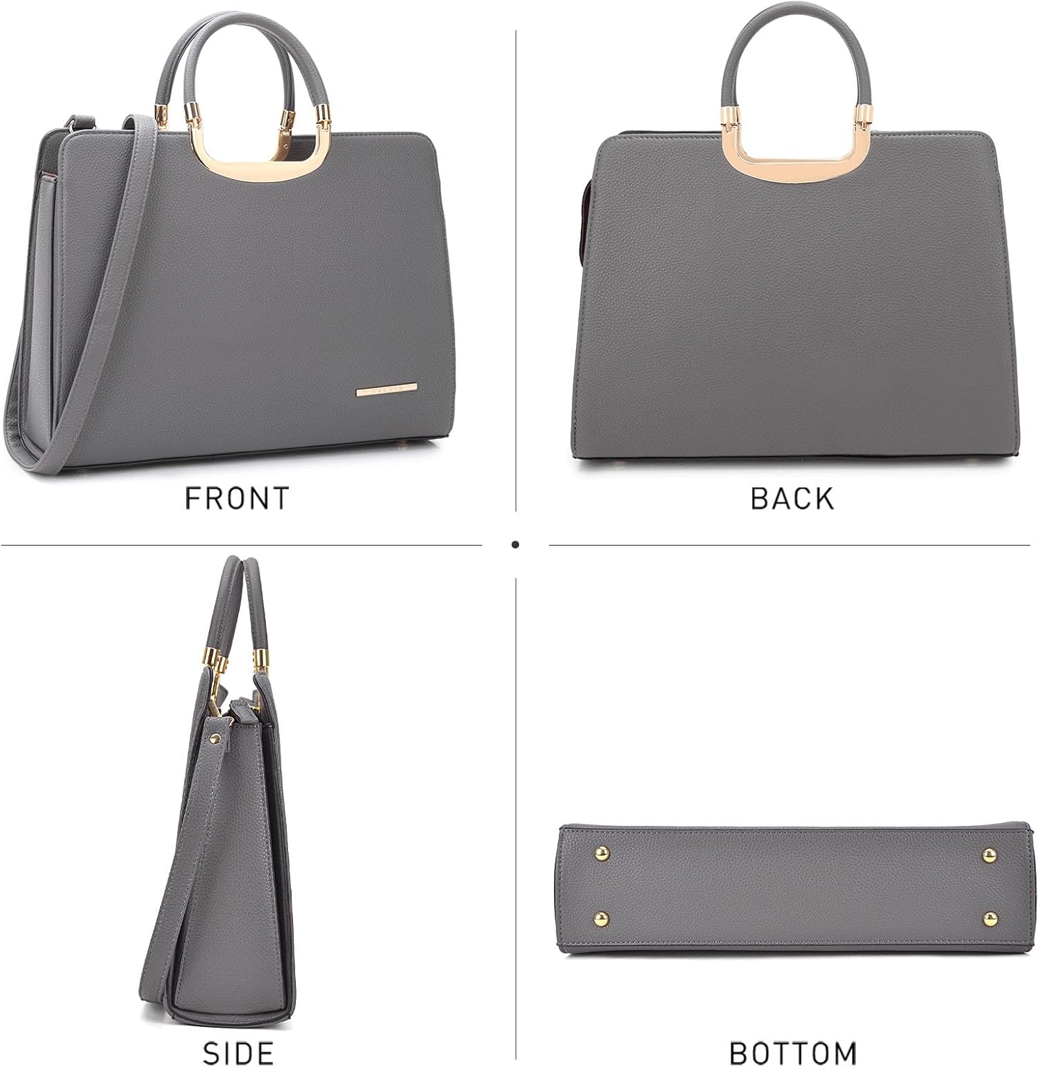 Womens Handbag Top Handle Shoulder Bag Tote Satchel Purse Work Bag with Matching Wallet