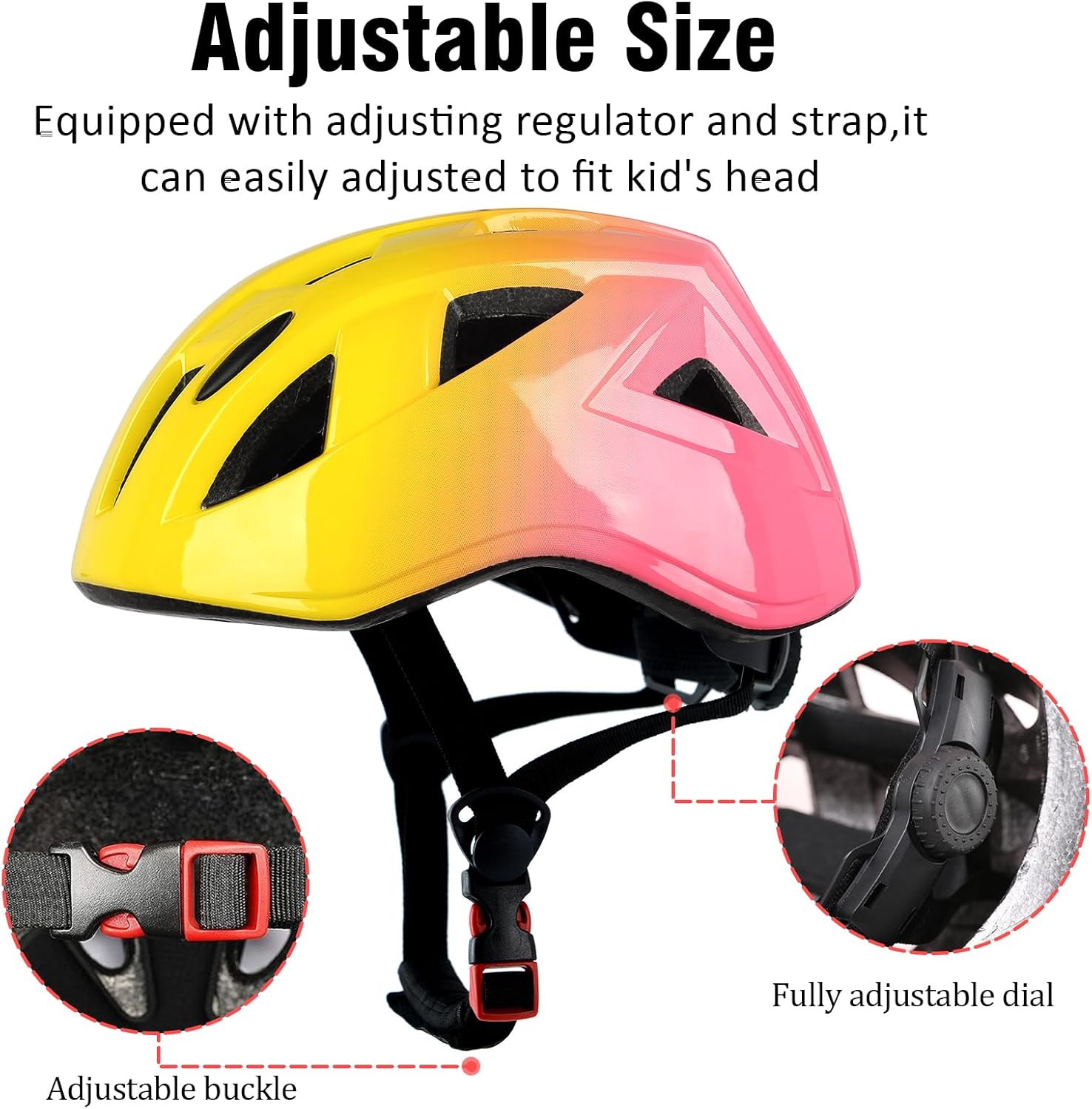 Kids Bike Helmet,2 Sizes for Youth Child Girls & Boys