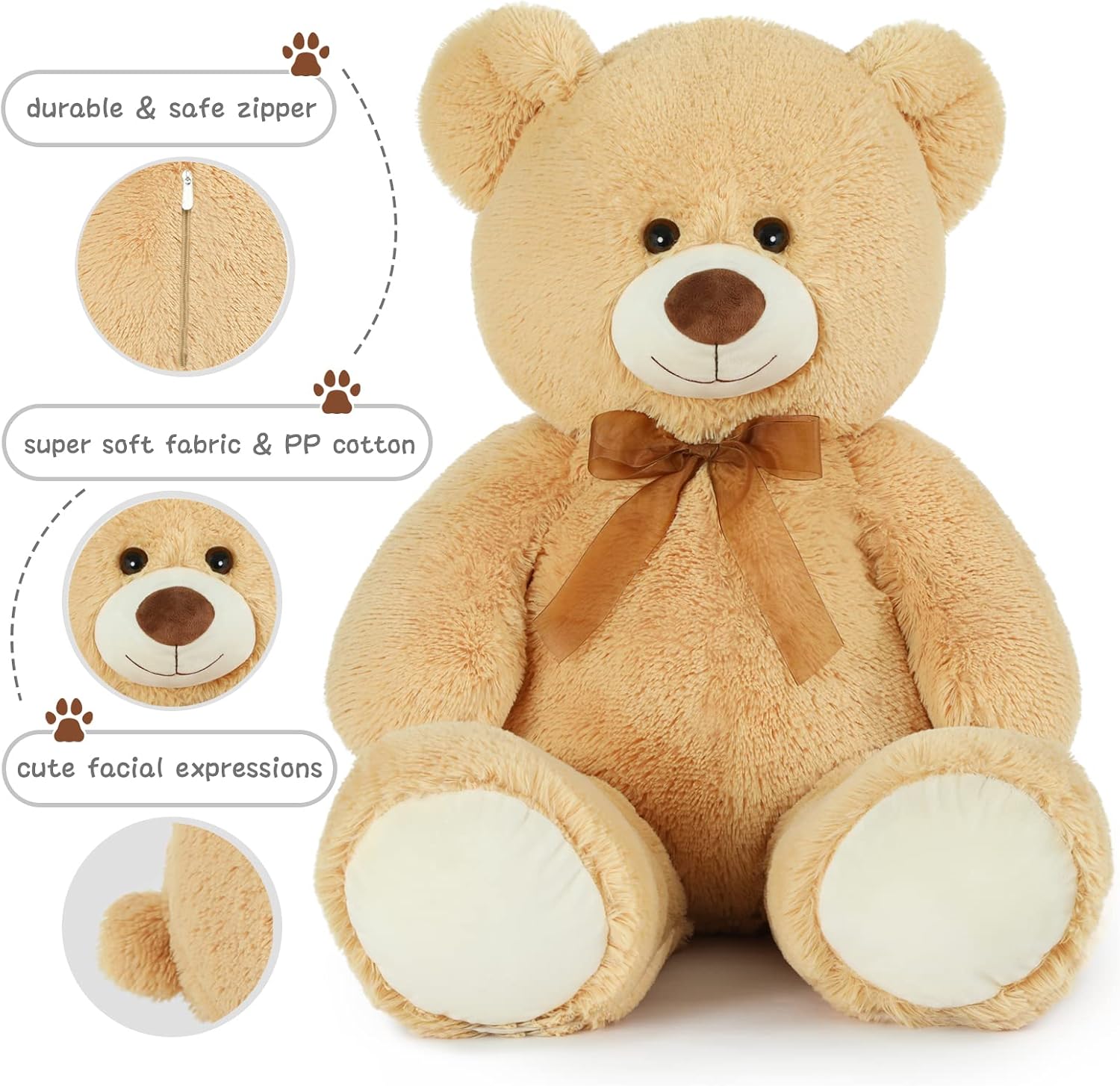 Toys Studio 47 Inch Big Teddy Bear Giant Stuffed Animal for Girls