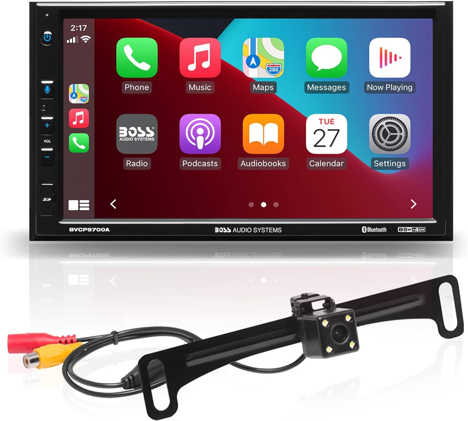 BOSS Audio Systems BVCP9700A CarPlay Android Car Stereo, 7 Inch Touchscreen