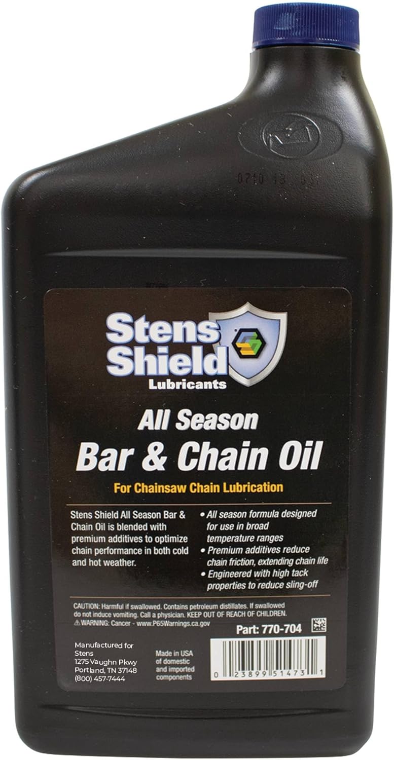 Stens Shield Bar and Chain Oil Replaces Echo 6459012, Stihl 0781 516 5001 Chainsaw | OEM replacement, for outdoor power equipment, 32 Oz. Size