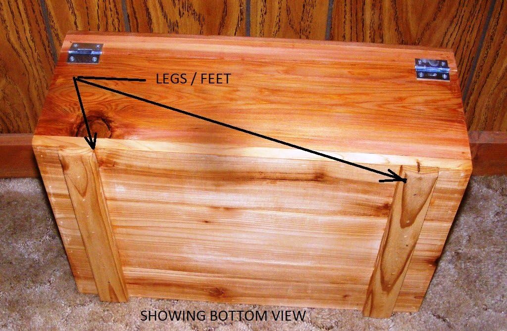 Steve's Gift Shoppe Large Cedar Treasure Box or Storage Box - Size 20 x 14 x 9 Inches