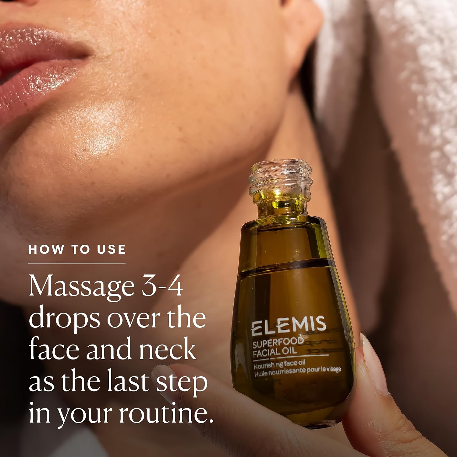 Elemis Superfood Facial Oil, Nutrient-Rich Glow-Boosting Face Oil with Broccoli and Flaxseed, Lightweight Daily Hydration, 0.5 Fl Oz.