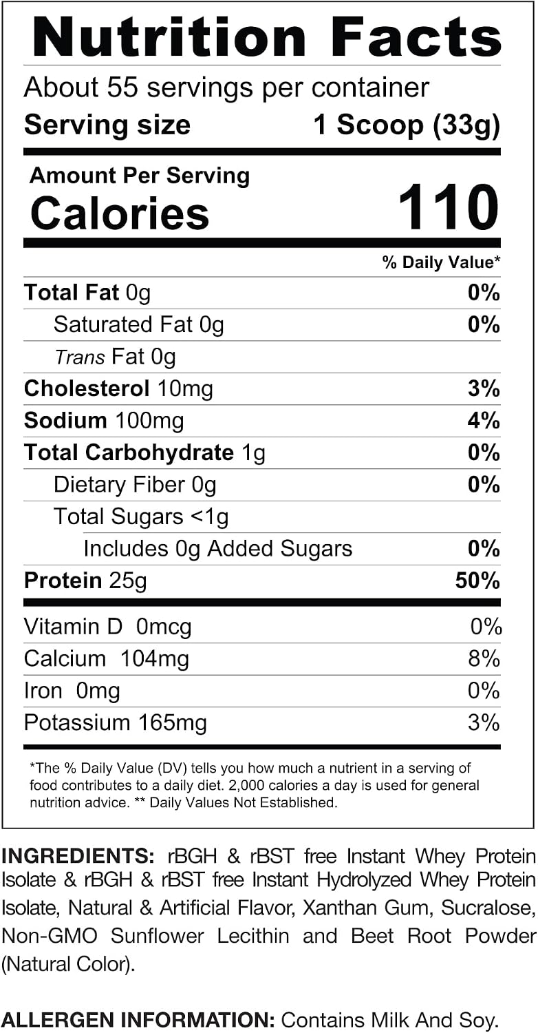 Gaspari Nutrition Proven Whey, 100% Hydrolyzed Whey Isolate, High Protein, Lactose Free, Low Carbohydrate and Low Sugar (Vanilla Ice Cream, 2 Pound (Pack of 1)
