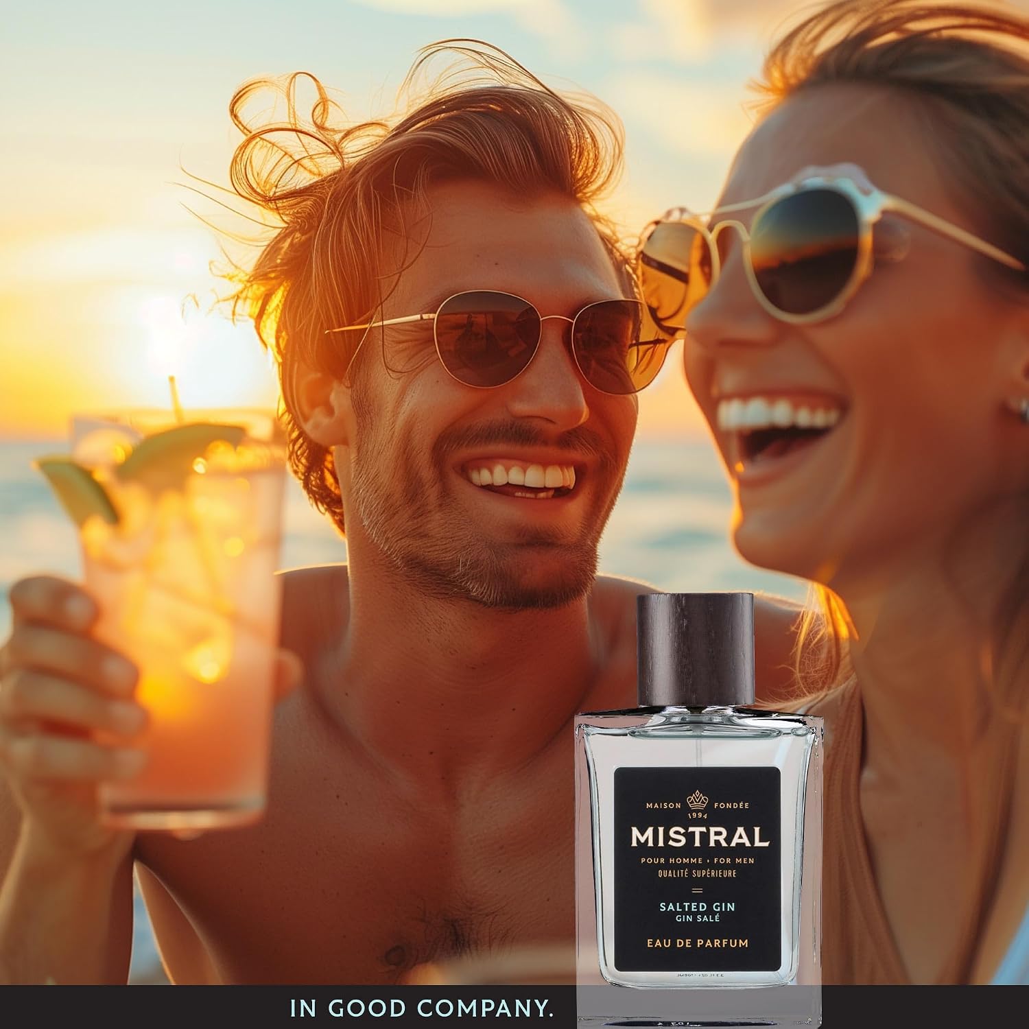 Mistral Bourbon Vanilla Eau de Parfum for Men, Men's Cologne, 3.4 Oz | Warm & Sweet Masculine Scent with Vanilla, Patchouli & Sandalwood, Cruelty-Free, Long-Lasting Perfume, Made in France