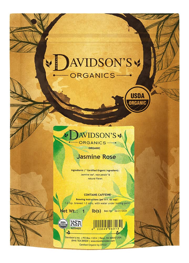 Davidson's Organics, Gunpowder Green, Loose Leaf Tea, 16-Ounce Bag(Packaging May Vary)