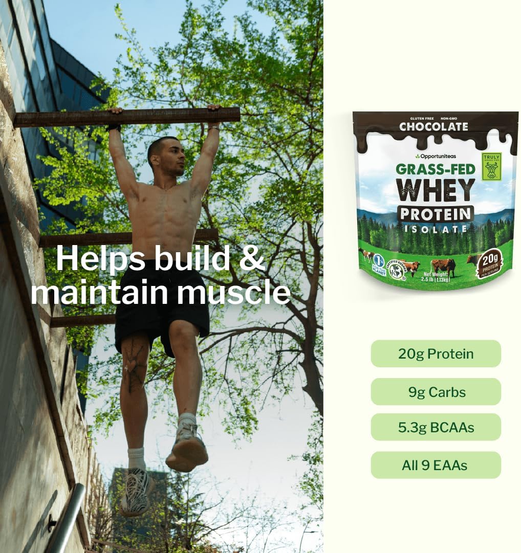 Unflavored Grass Fed Whey Isolate Protein Powder, 1 lb | Isolated, Flavorless Whey made with 100% GrassFed Hormone-Free Milk, It's Unsweetened, Cold-Pressed and Heavy-Metal Tested