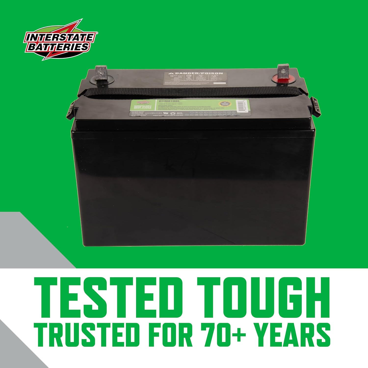 Interstate Batteries 12V 35Ah SLA AGM Deep Cycle Battery Insert Terminal