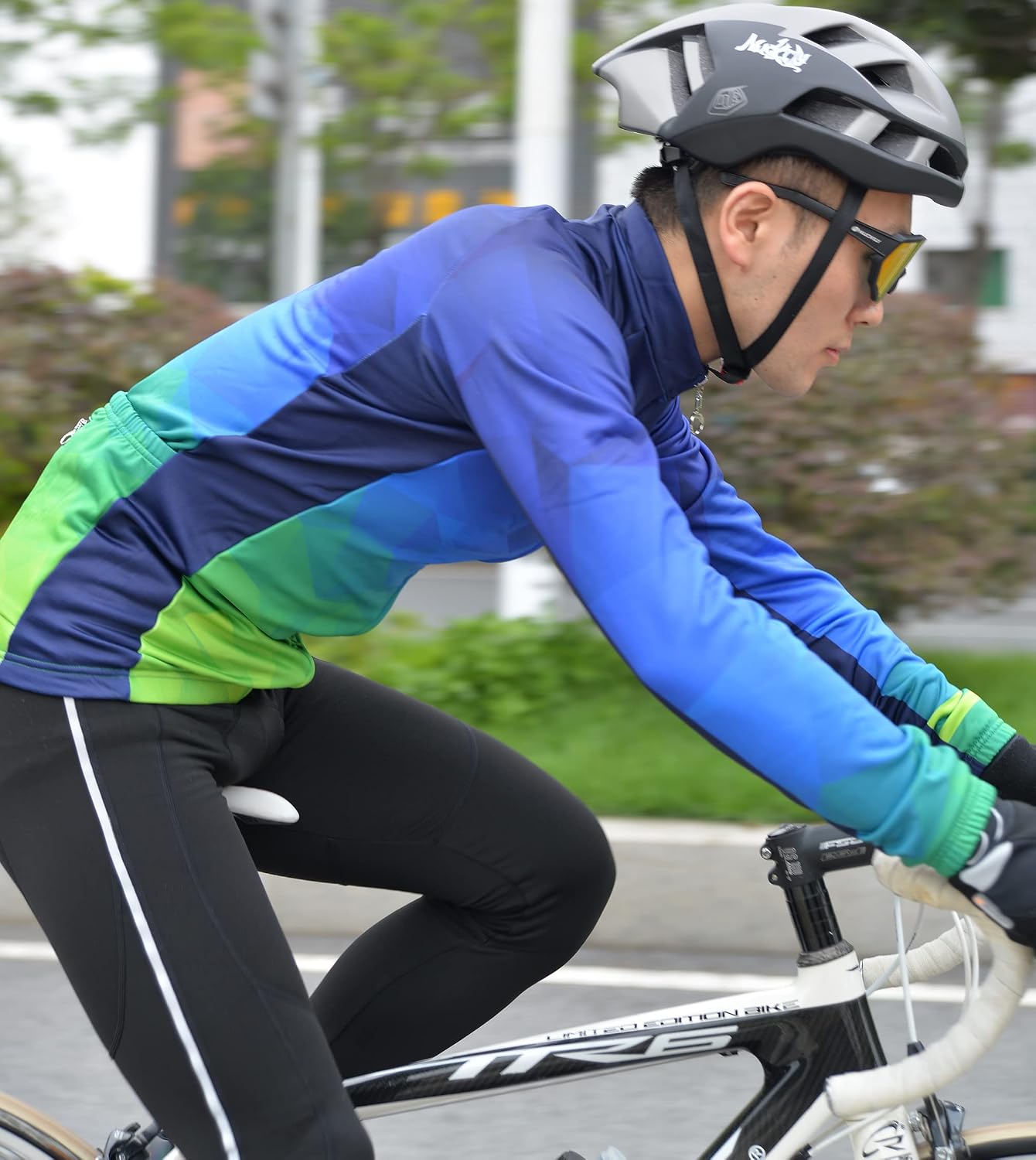 Mens Cycling Suit Windproof Winter Thermal Fleece Sportswear Clothing Set Riding Jersey Jacket & 3D Padded Pants Trousers