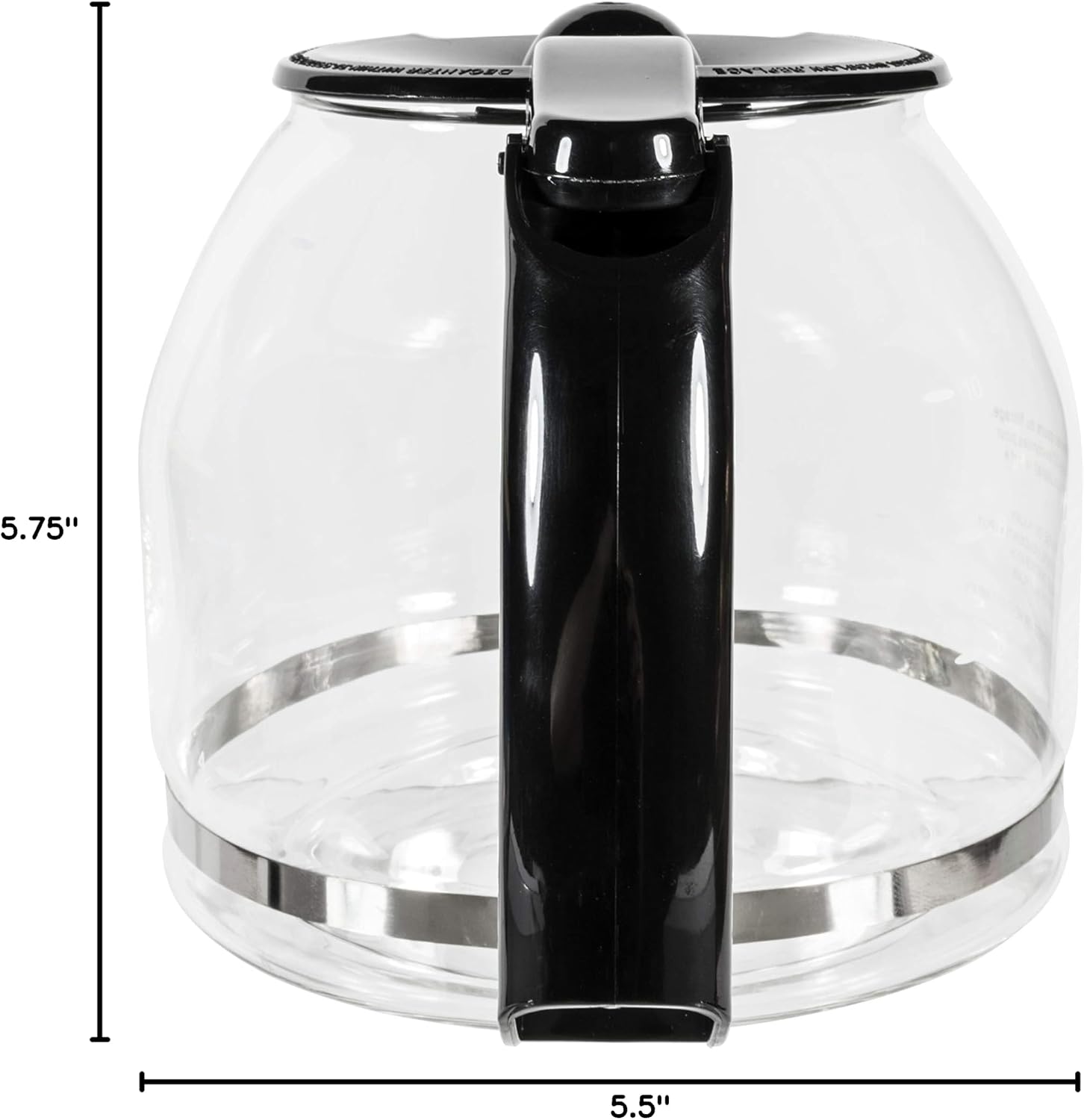 Univen 12 Cup Glass Coffeemaker Carafe Compatible with Mr. Coffee PLD13 CG12 CGX20 DR12 DRX20 GBX20 NC12 NCS12 NCS13 NCX20 TF12 TFS12 TFX20 VB12 VBX20