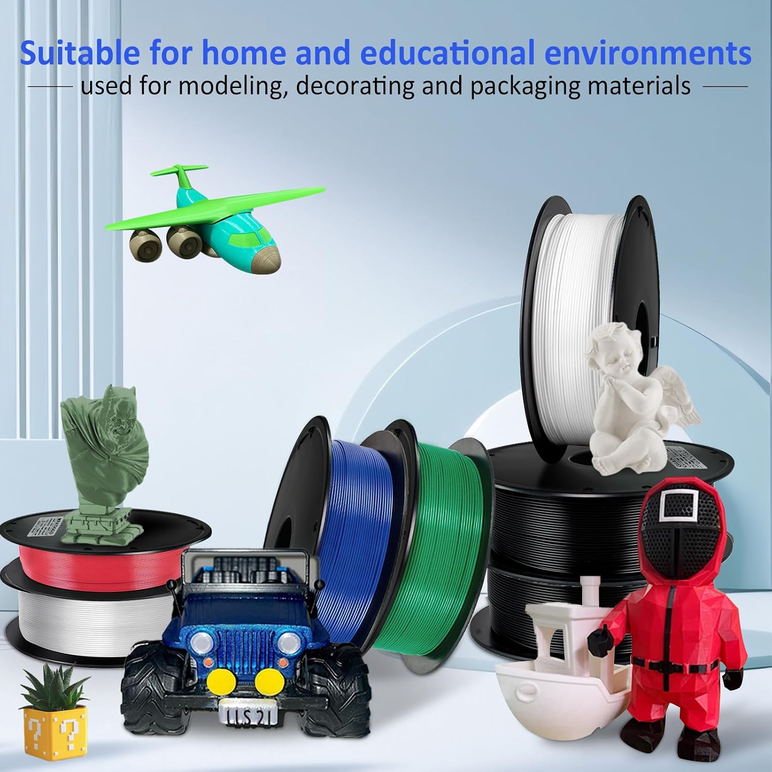 GIANTARM 3D Printer Filament, Silk Gold Pla Filament, 1Kg(2.2lbs) Spool, 1.75mm Dimension Accuracy +/- 0.03mm, 3D Printing Filament