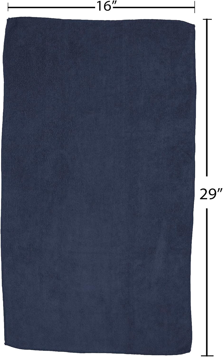 Fromm Softees Microfiber Hair Towels, Absorbent Salon Hair Towels for Hairstylists, Barbers, Spa & Gym, Fast-Drying, Ultra-Soft, Lint-Free, Multi-Purpose Towels, 16" x 29"- 10-Pack - Black