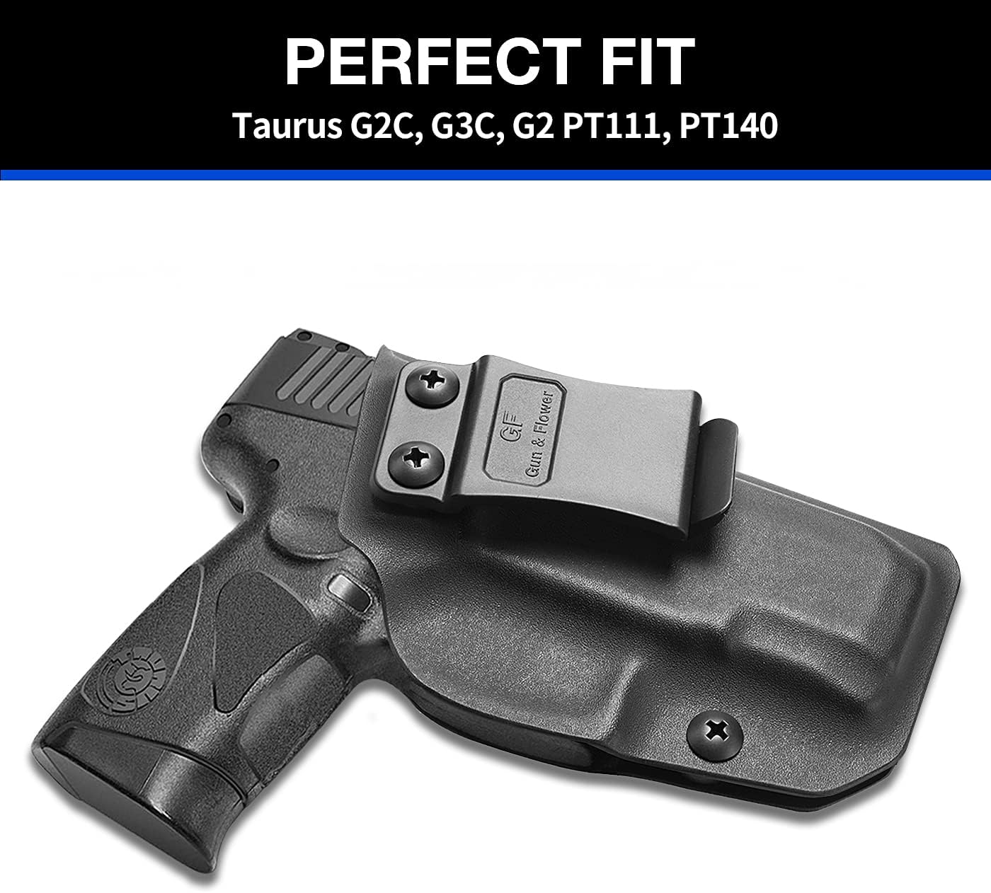 Taurus G2C & G3C Polymer IWB Holster Concealed Carry | Adj. Cant & Retention | Inside Waistband | Compatible with Taurus G3C/ G2C/ G2S/ PT111/ PT140