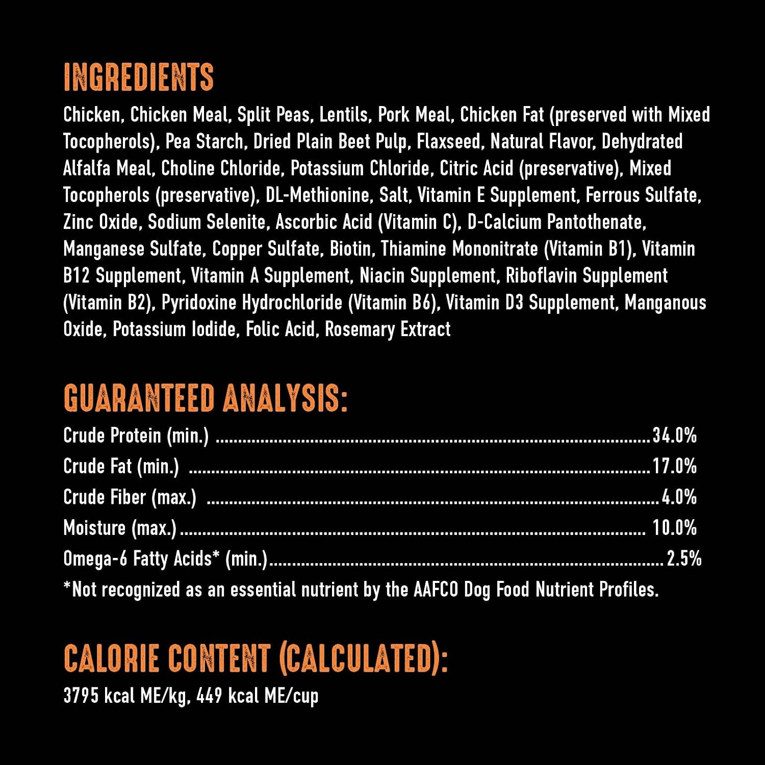CRAVE Grain Free High Protein Natural Adult Dry Dog Food, Chicken, 4 lb | 34% protein, real animal protein, no by-product meal, no corn, wheat, soy, no artificial flavors, energy support