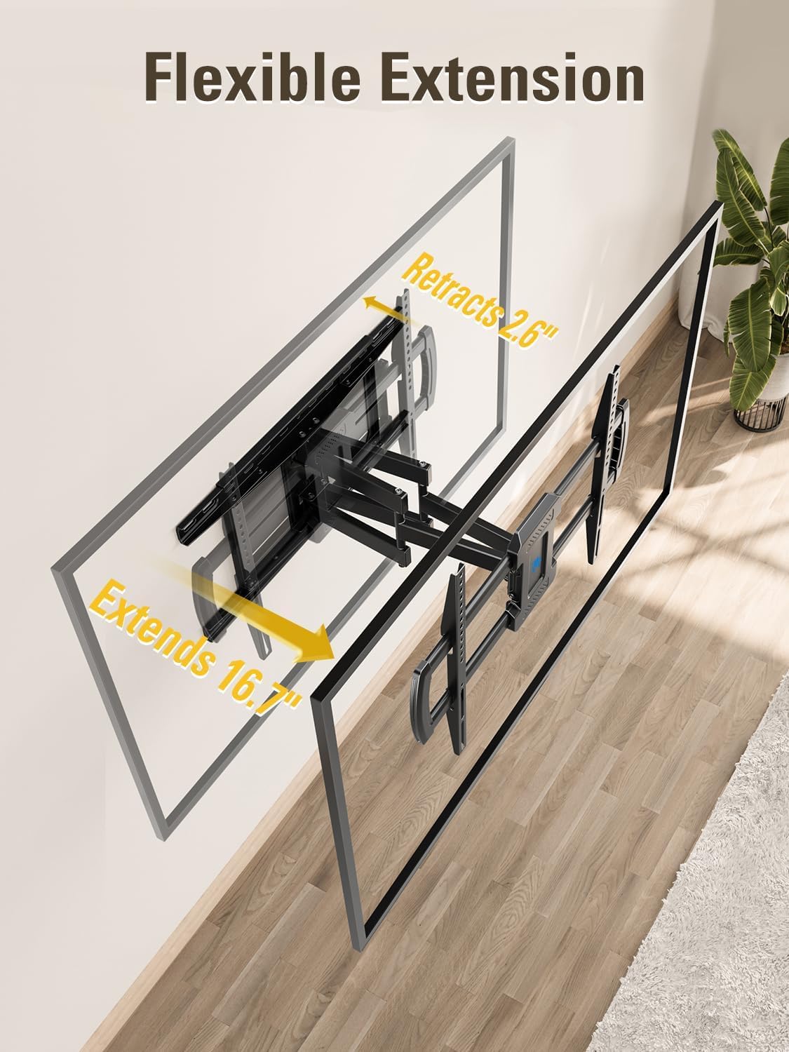 Mounting Dream Long Arm TV Wall Mount Full Motion TV Mount for 42-94" TVs
