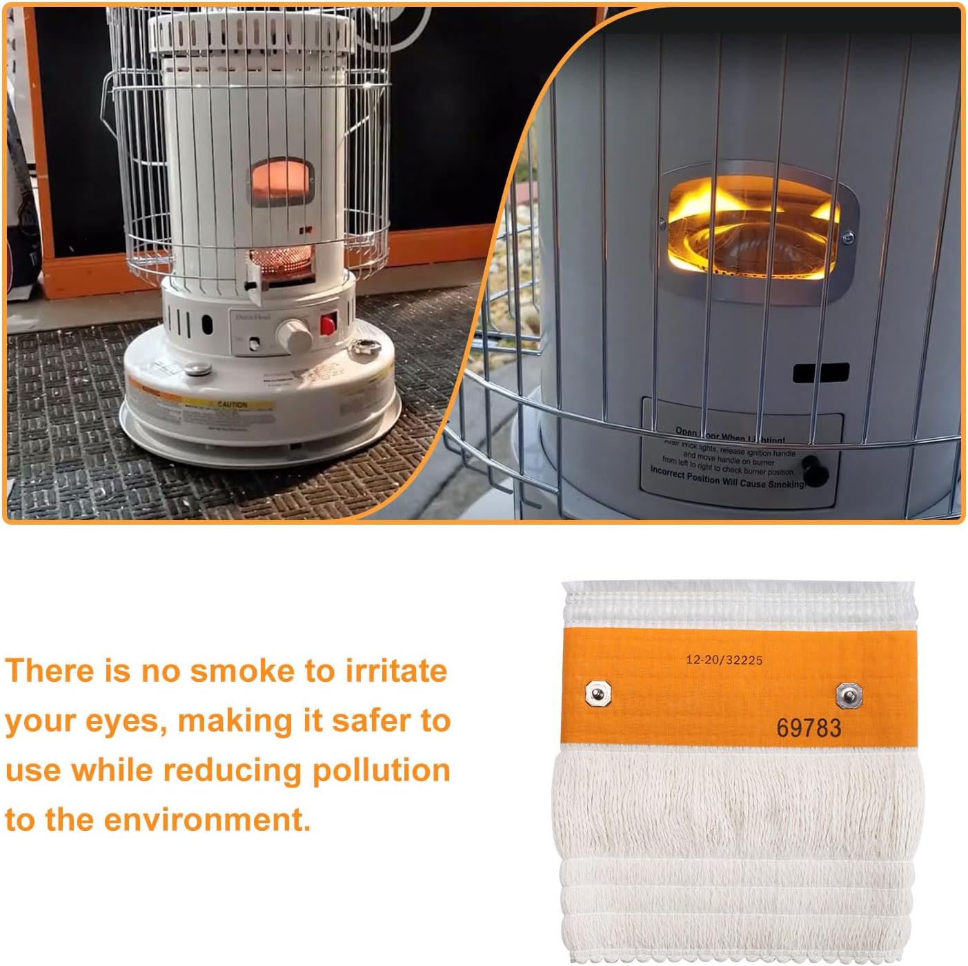 32225 Kerosene Heater Wick Replacement Indoor Heater Wicks | Fits for Kero World KW-24 (A-H), Dyna-Glo RMC-95C, DURAHEAT DH2300