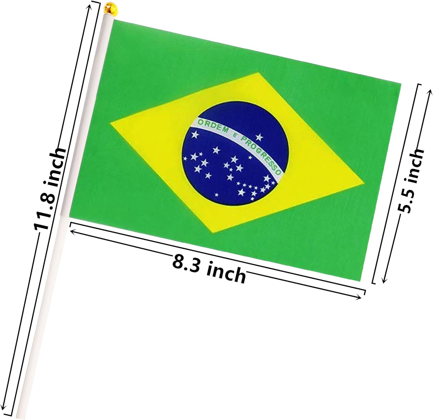 50 Pack Nicaragua Nicaraguan on Stick Flags,Small Mini Hand Held Nicaragua Nicaraguan Flags 5.5x8.3 Inch, Grand Opening, Carnival,Party Events Celebration