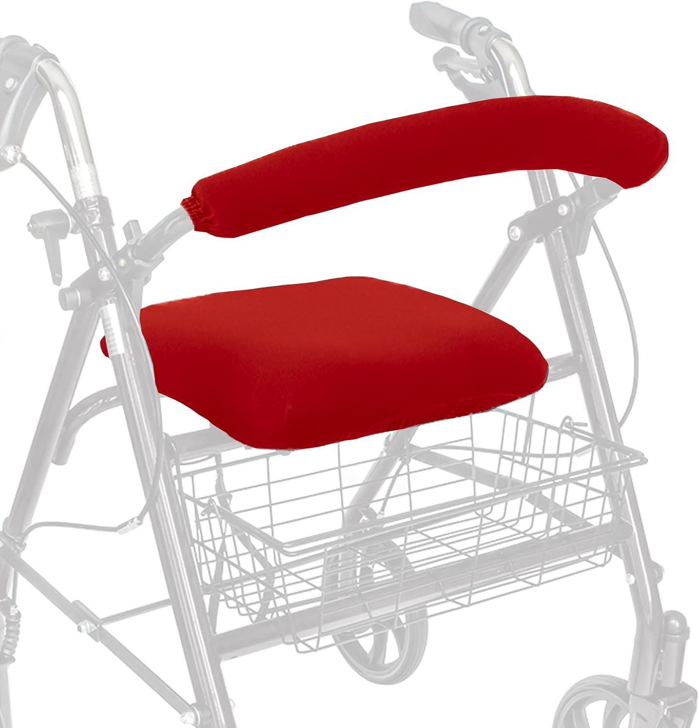 Top Glides Playful Purple Universal Rollator Walker Seat and Backrest Covers (Purple)