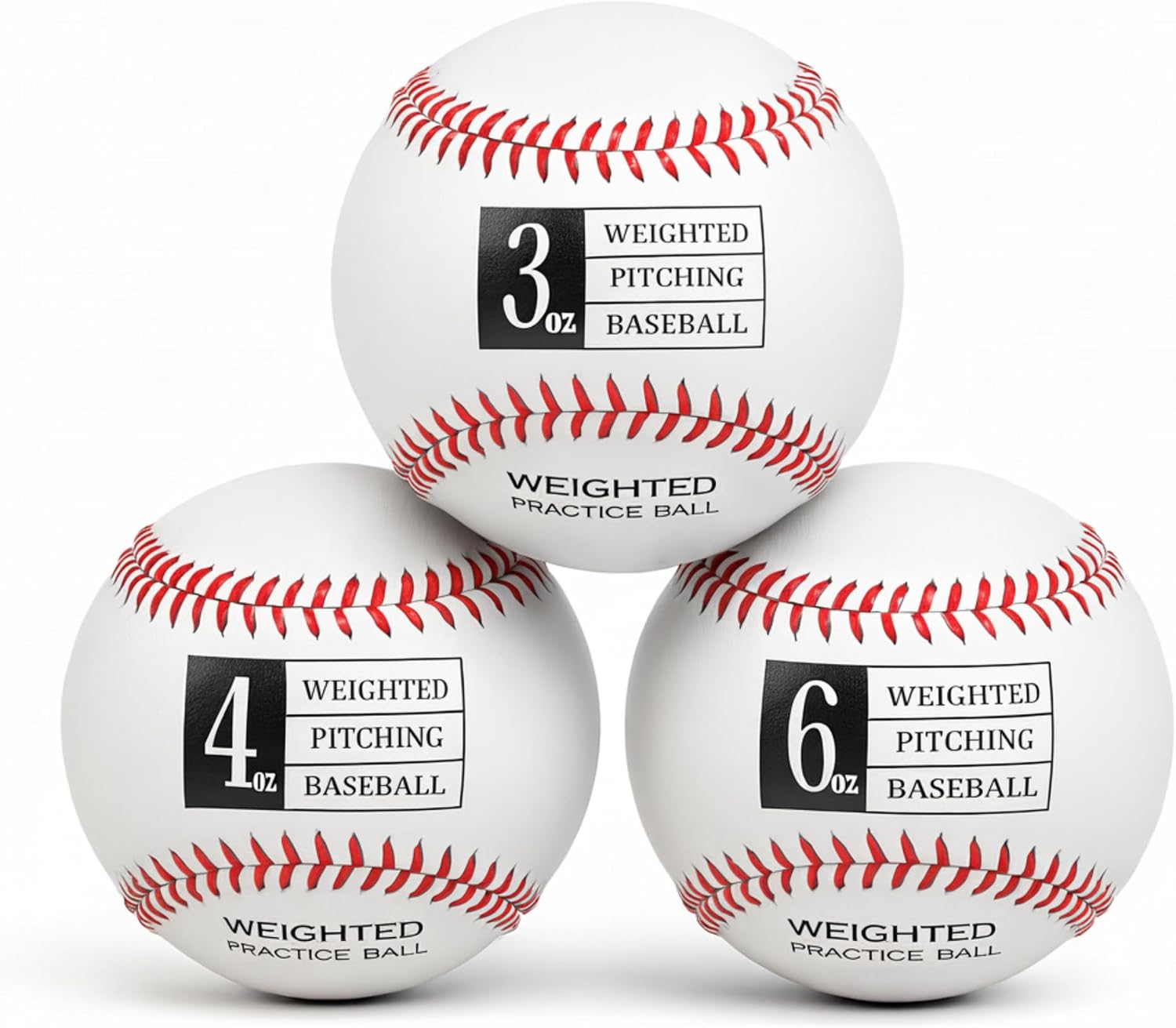 Thorza Weighted Baseballs for Pitching & Throwing Training - Velocity Building Balls for Hitting Practice & Strength Development - Youth to Pro