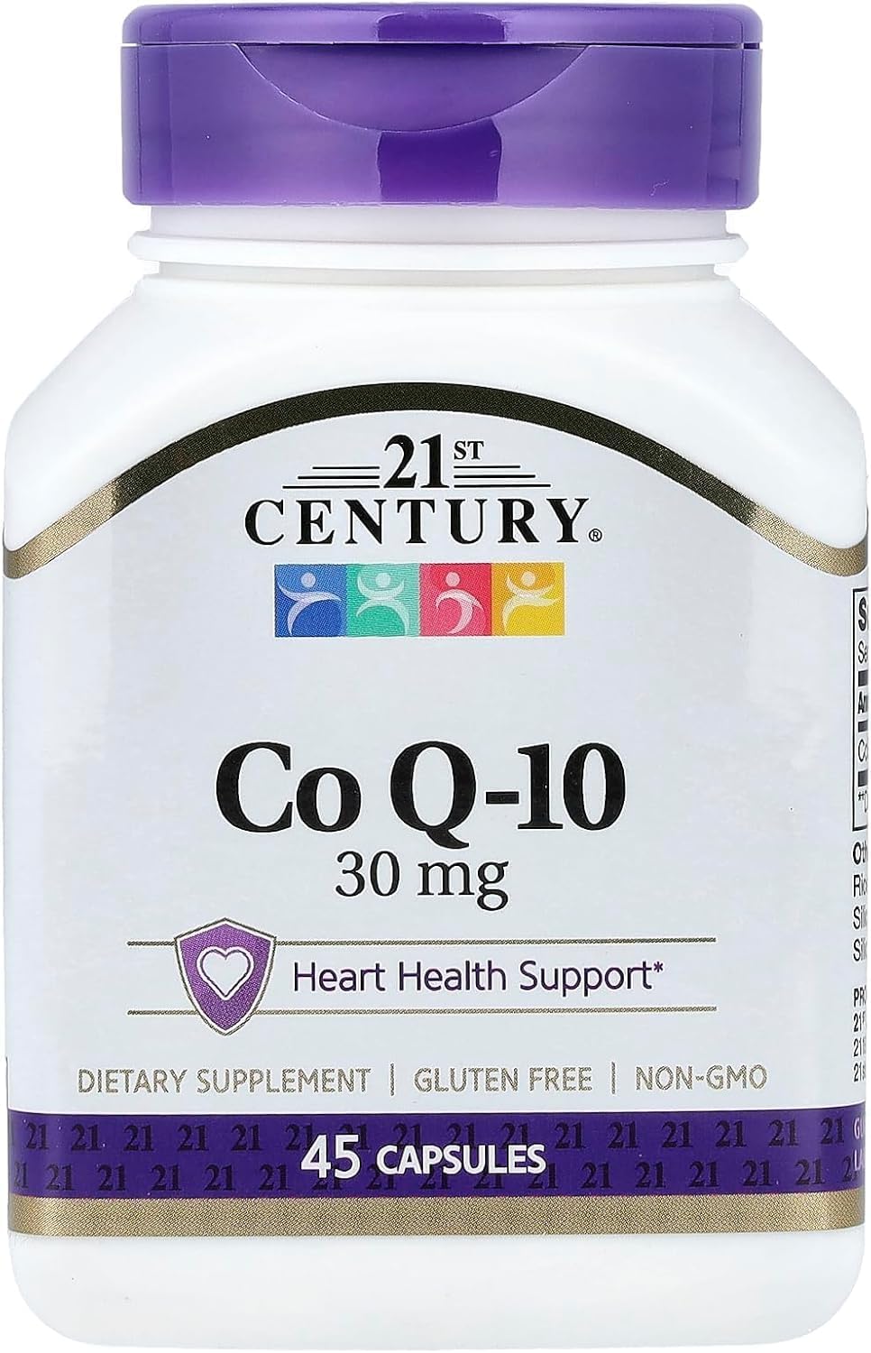 21st Century Co Q10 30 mg Capsules, 45 Count (21341) | Coenzyme Q10 30 mg Capsules, Energy & Cardiovascular Health Support