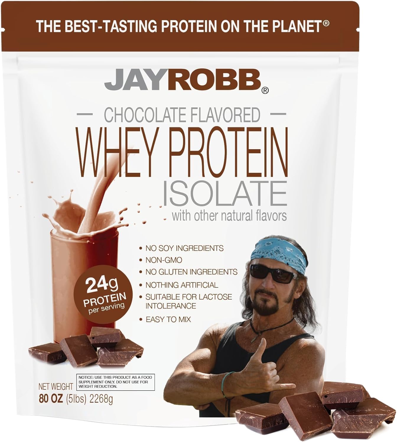 JAYROBB Whey Protein (5 Pound, Vanilla)