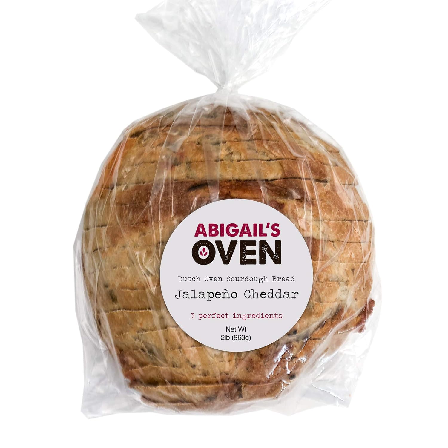 Fresh Sourdough Bread – San Francisco Bakery Style Dutch Oven Jalapeño Cheddar Loaf – Hand-made – Natural – 1 Sliced Artisan Round 36 oz