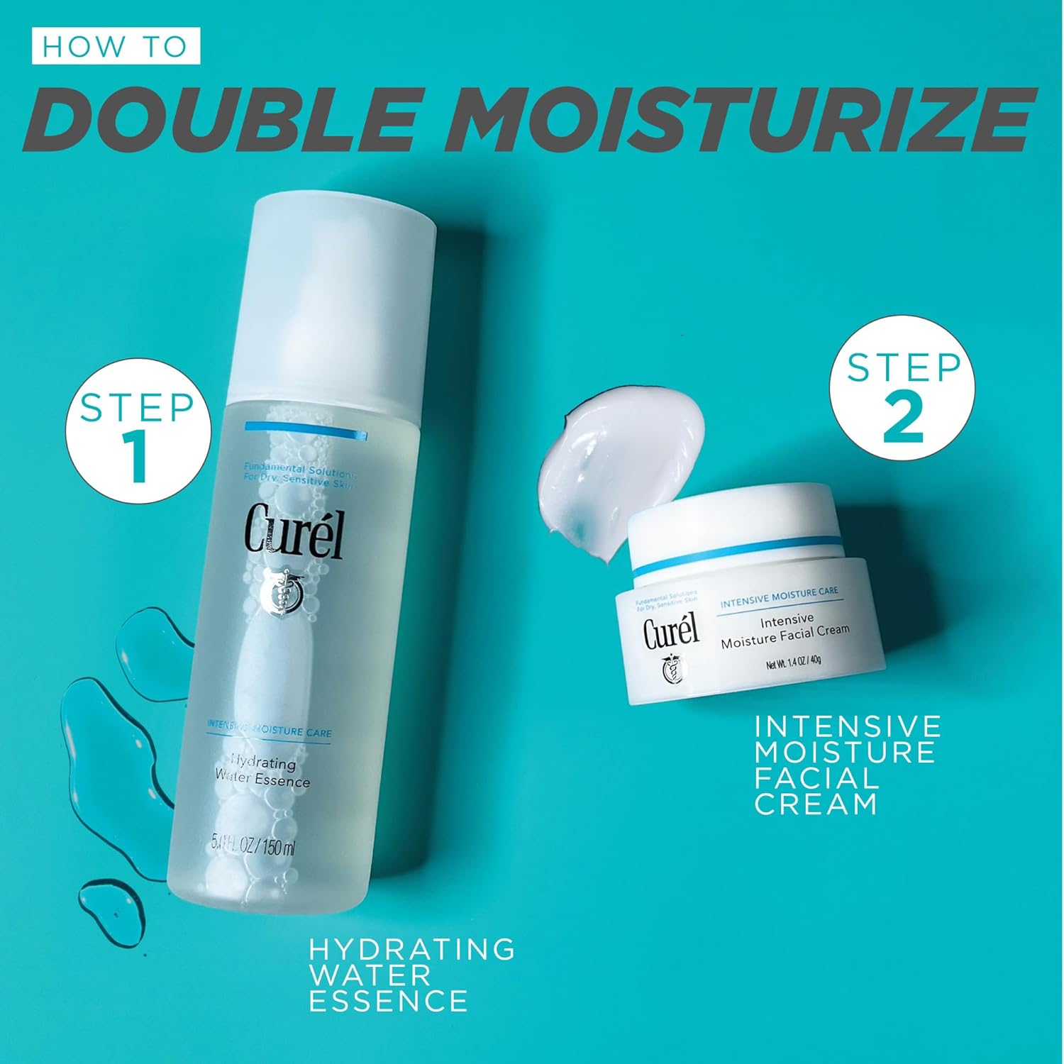 Curel Japanese Skin Care Intensive Face Moisturizer Cream, Hydrating Face Lotion for Dry to Very Dry Sensitive Skin, Anti-Aging, Fragrance-Free