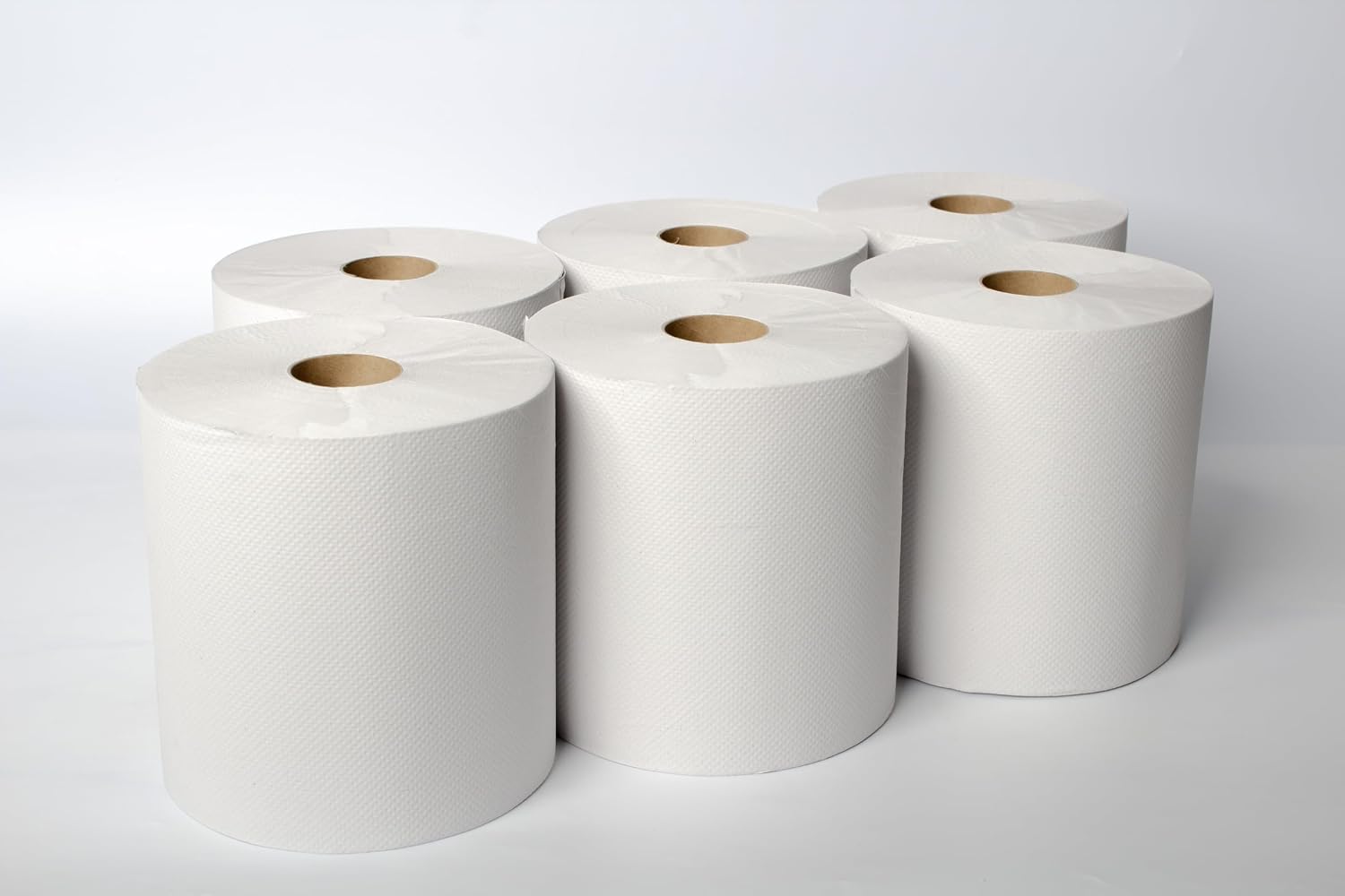 Karat Commercial Paper Towel Rolls, Absorbent & Sturdy for High Traffic Areas, White (Pack of 6)