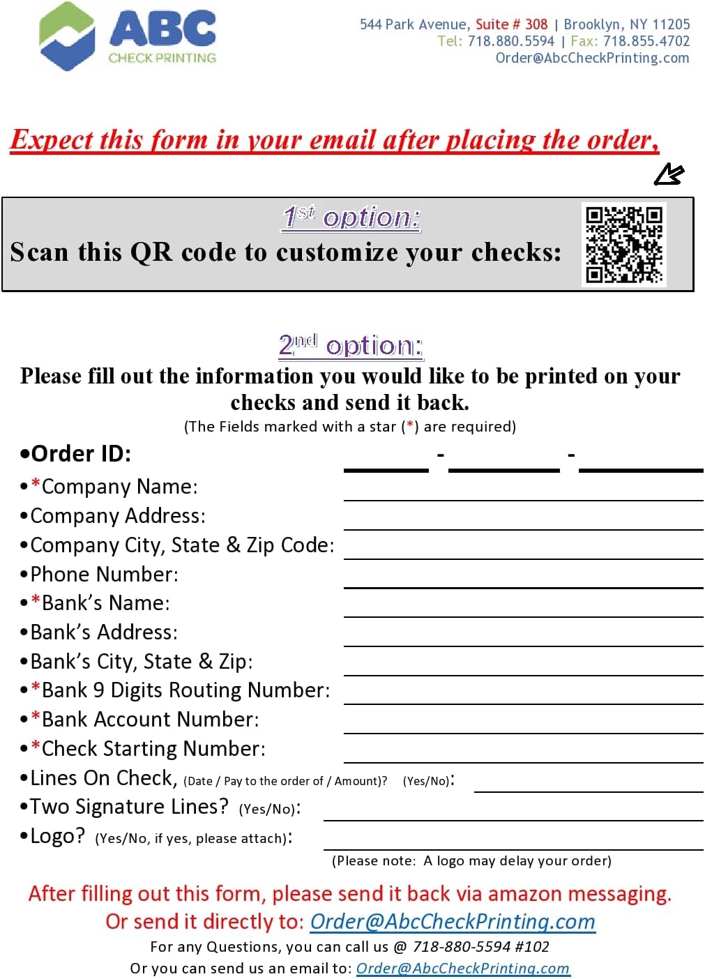 ABC Computer Checks Compatible w/QuickBooks, Checks on Top, Gray Linen (100 Sheets)