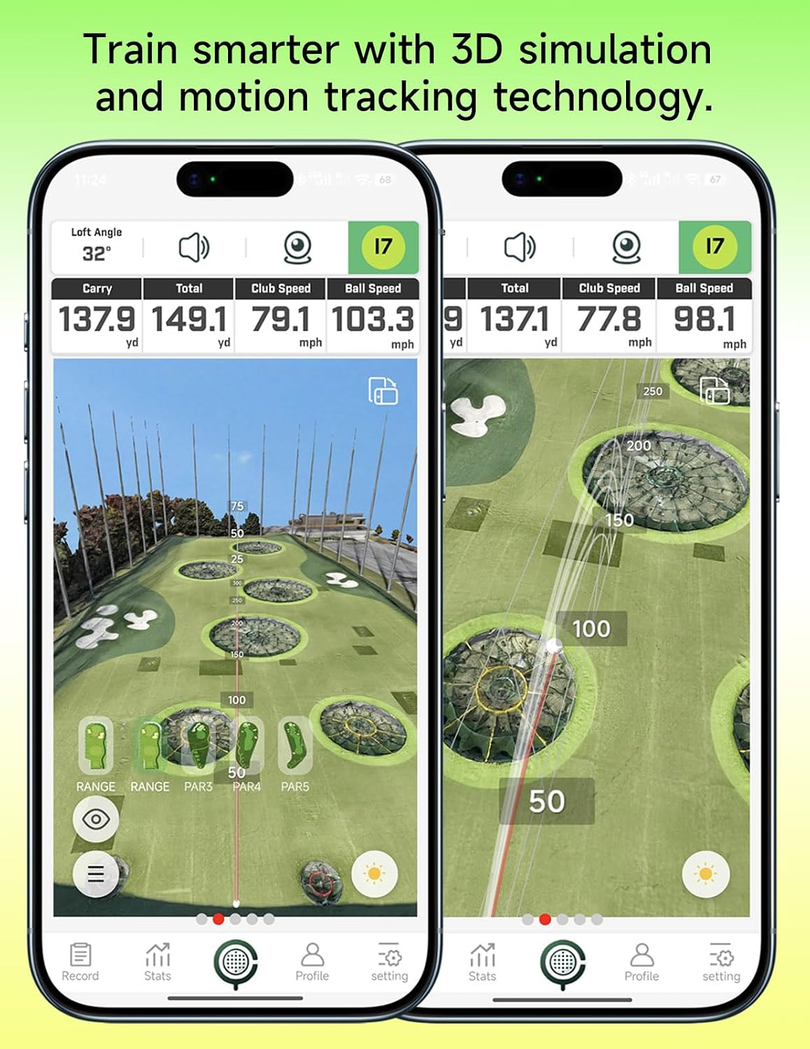 Portable Golf Launch Monitor & Simulator, Mobile Launch Monitor for Golf Swing Analysis, Simulators for Home ，Training & Swing Analyzer