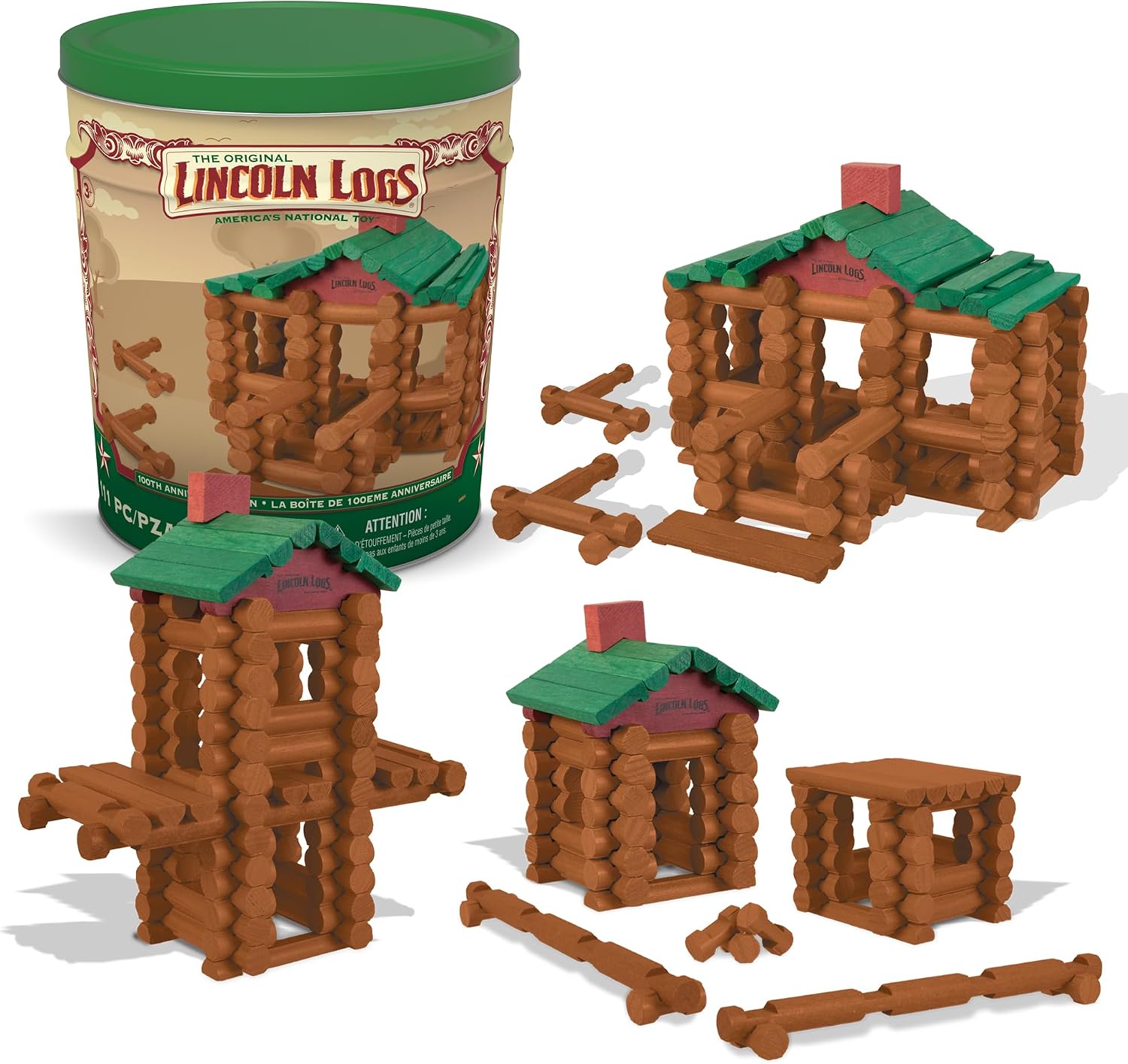 Lincoln Logs 100th Anniversary Tin