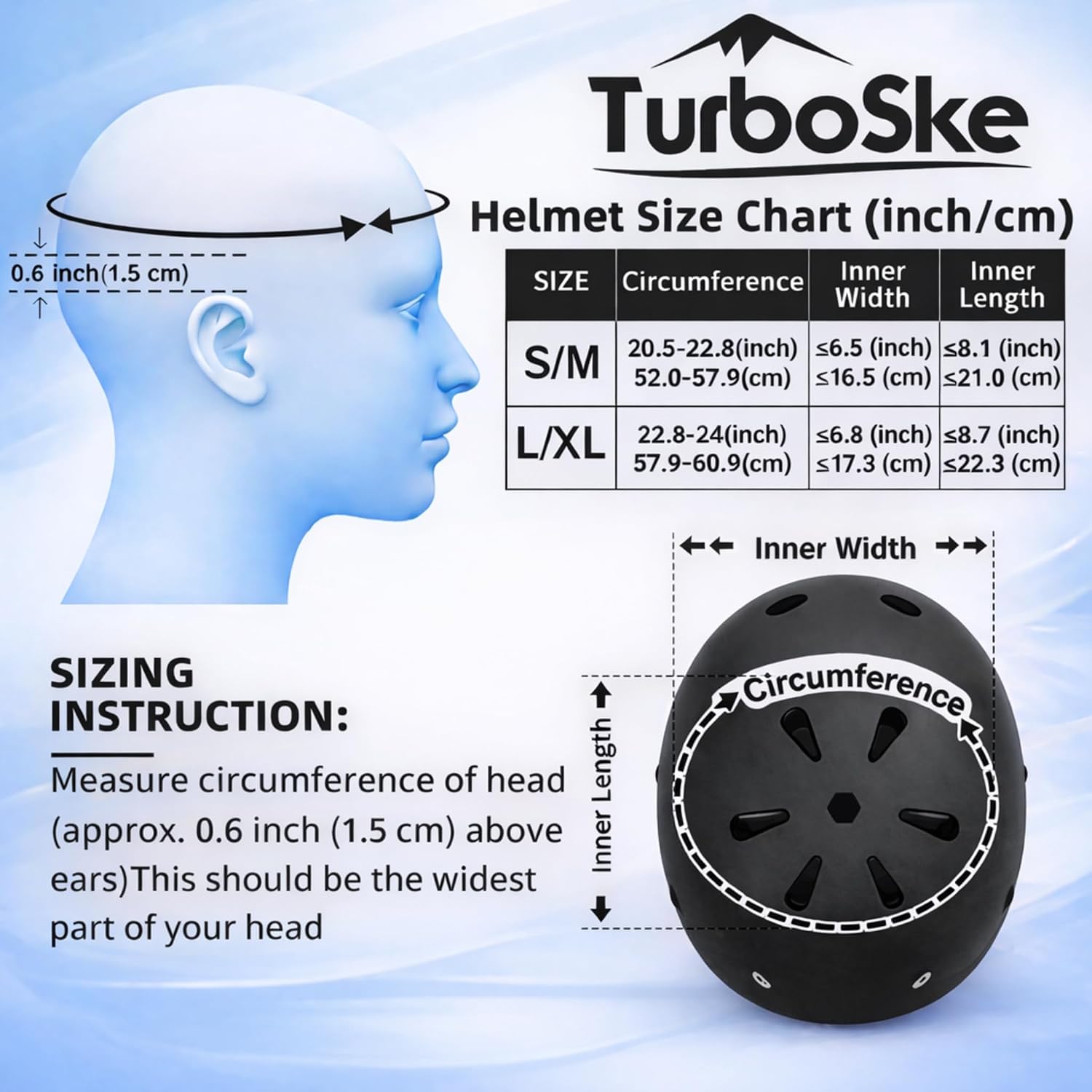 Skateboard Helmet,BMX Bike Multi-Sport Helmet for Youth,Men Women
