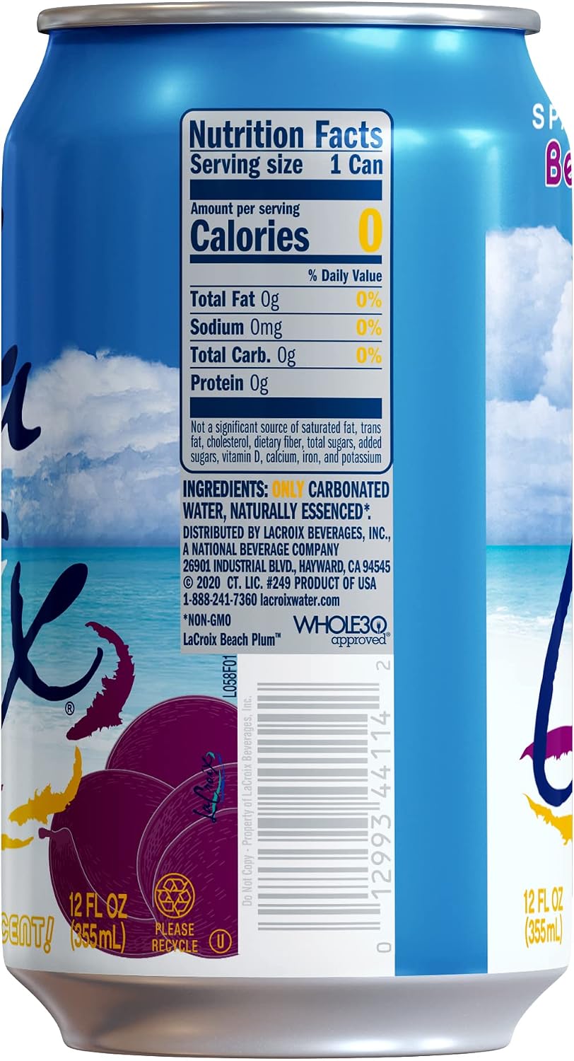 LaCroix Sparkling Water | Pineapple Coconut Flavor | 8-Pack | Naturally Essenced, Zero Calorie, Sodium Free | 12 Fl Oz Cans