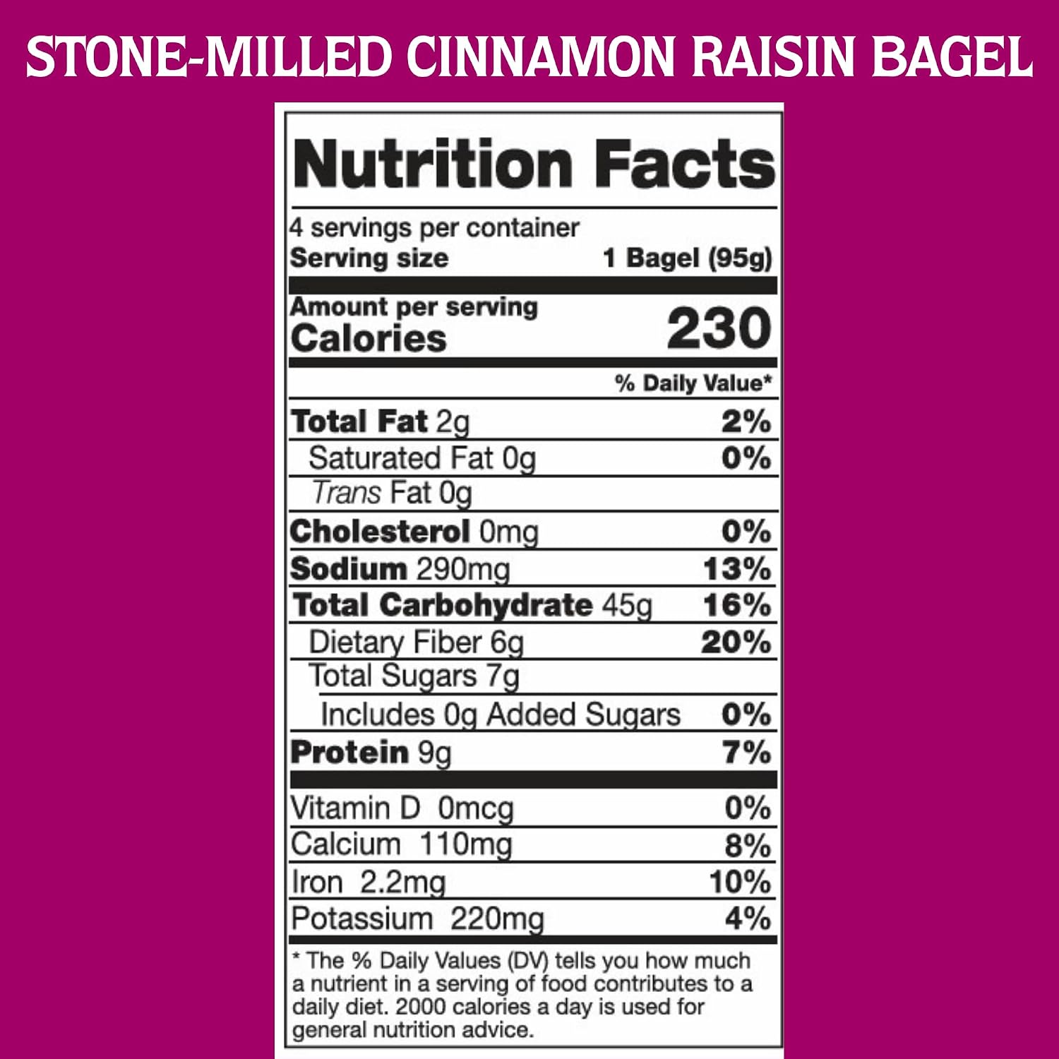 One Mighty Mill Whole Wheat Cinnamon Raisin Bagels, 100% Organic, Fresh-Milled, Stone-Ground Flour - No Preservatives or Artificial Ingredients