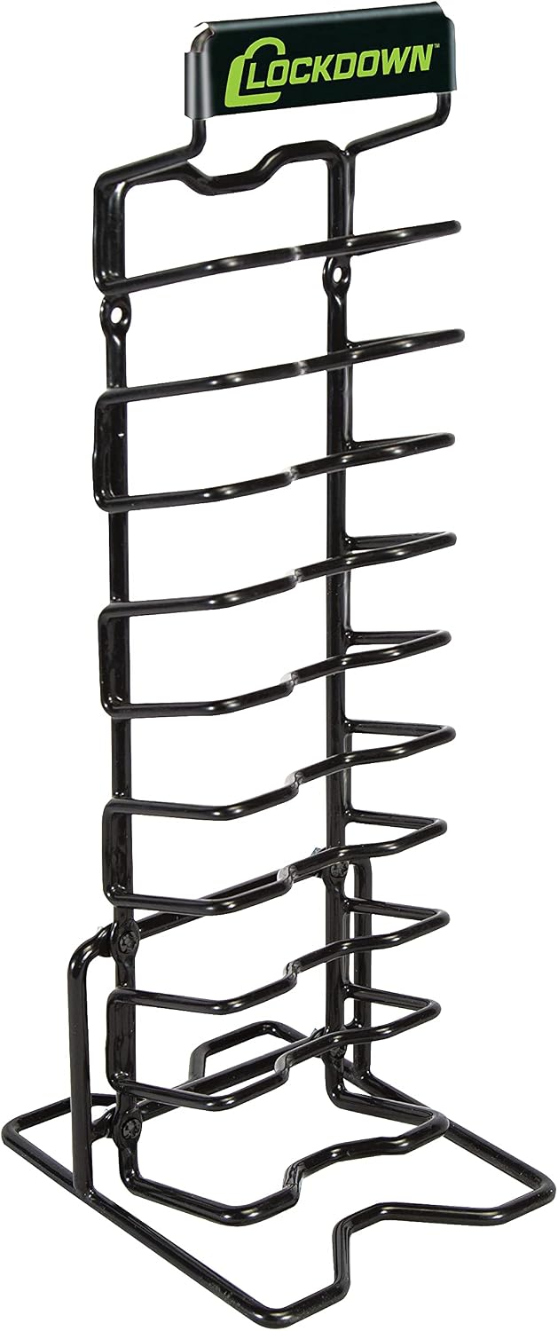 Lockdown Magazine Rack with Vinyl Coating and Steel Frame for Gun Vault Organization, Storage and Security