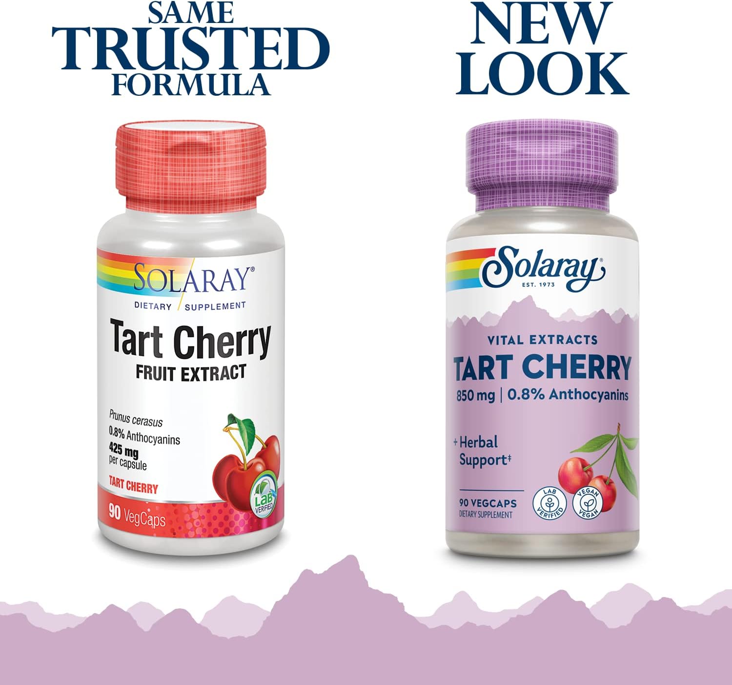 Solaray Tart Cherry Fruit Extract 850 mg, 90 VegCaps