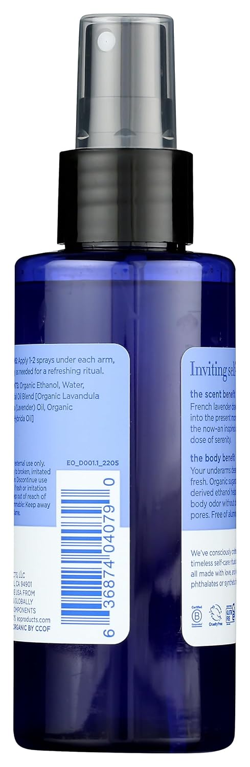 EO, Organic Lavender Deodorant Spray, 4 Fl Oz