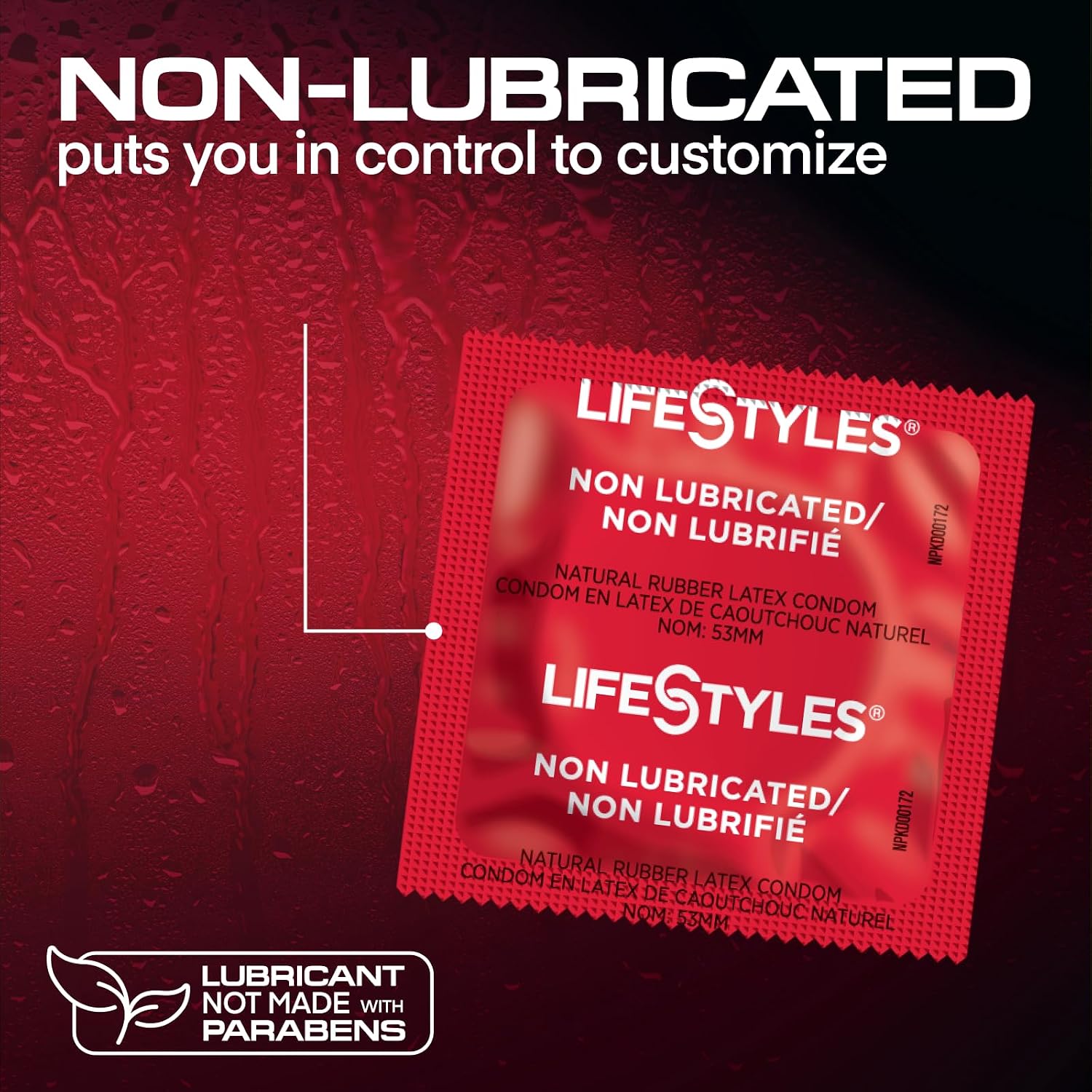 LifeStyles Non-Lubricated Natural Rubber Latex Condoms Value Pack, 100 Count