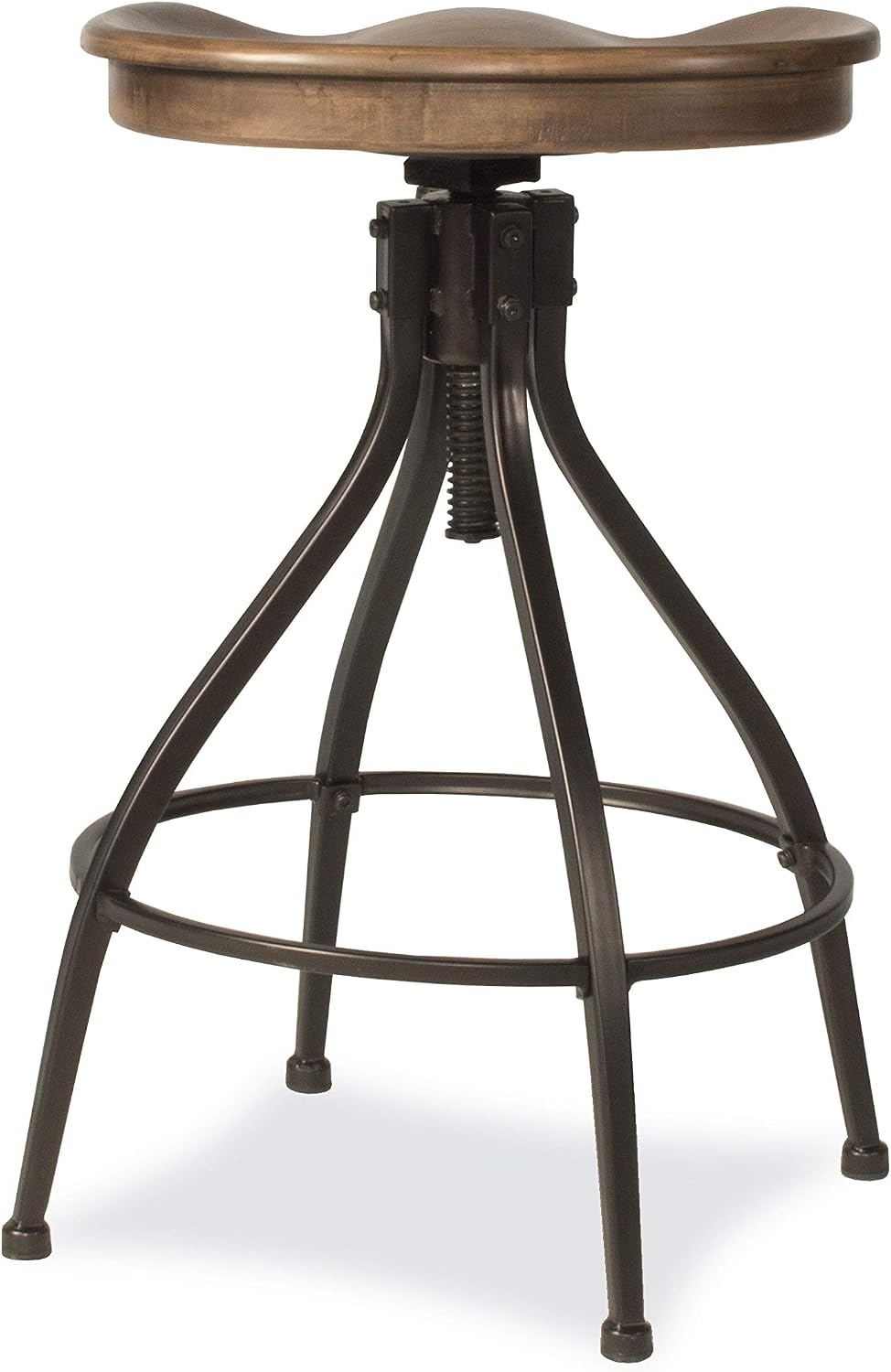 Hillsdale Worland Metal Backless Adjustable Height Stool