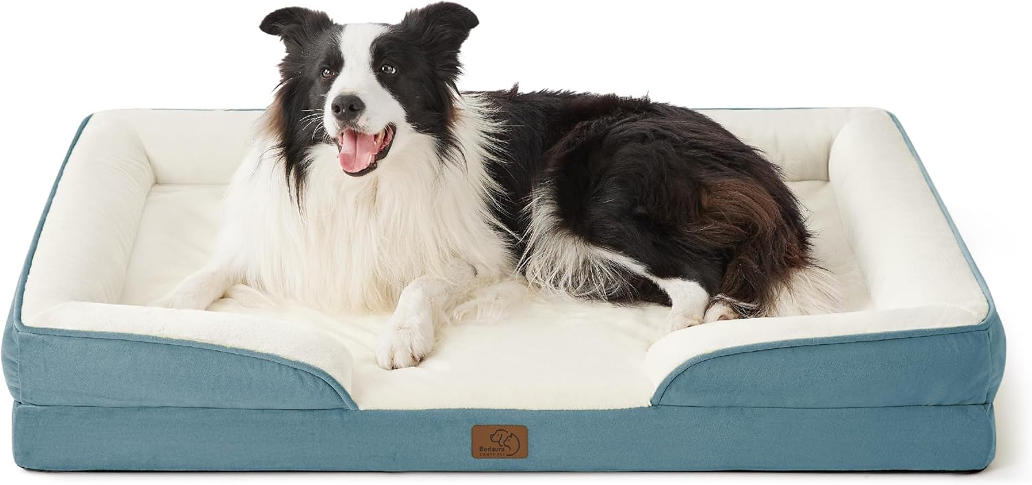Bedsure Orthopedic Dog Beds Large Sized Dog with Removable Washable Cover