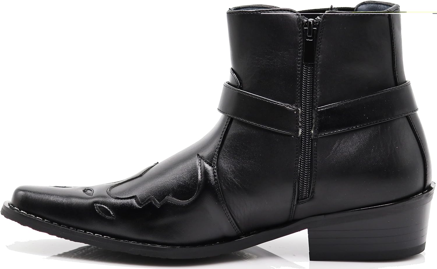 Enzo Romeo WT11 Men's Western Cowboy Motorcycle Ankle Boots