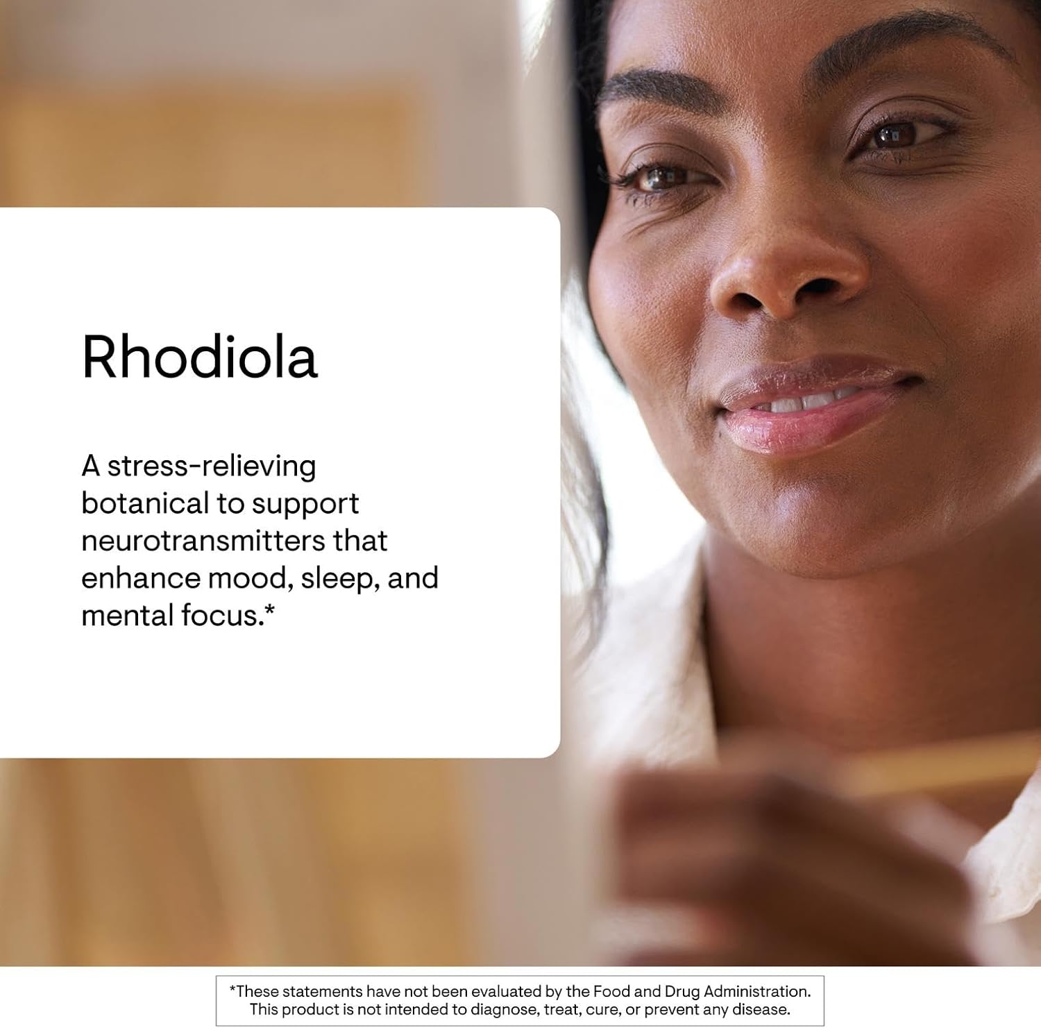 Thorne Rhodiola, 100 mg Rhodiola Rosea Extract, 60 Capsules | Supports a Healthy Stress Response, Mood, Focus & Mental Performance