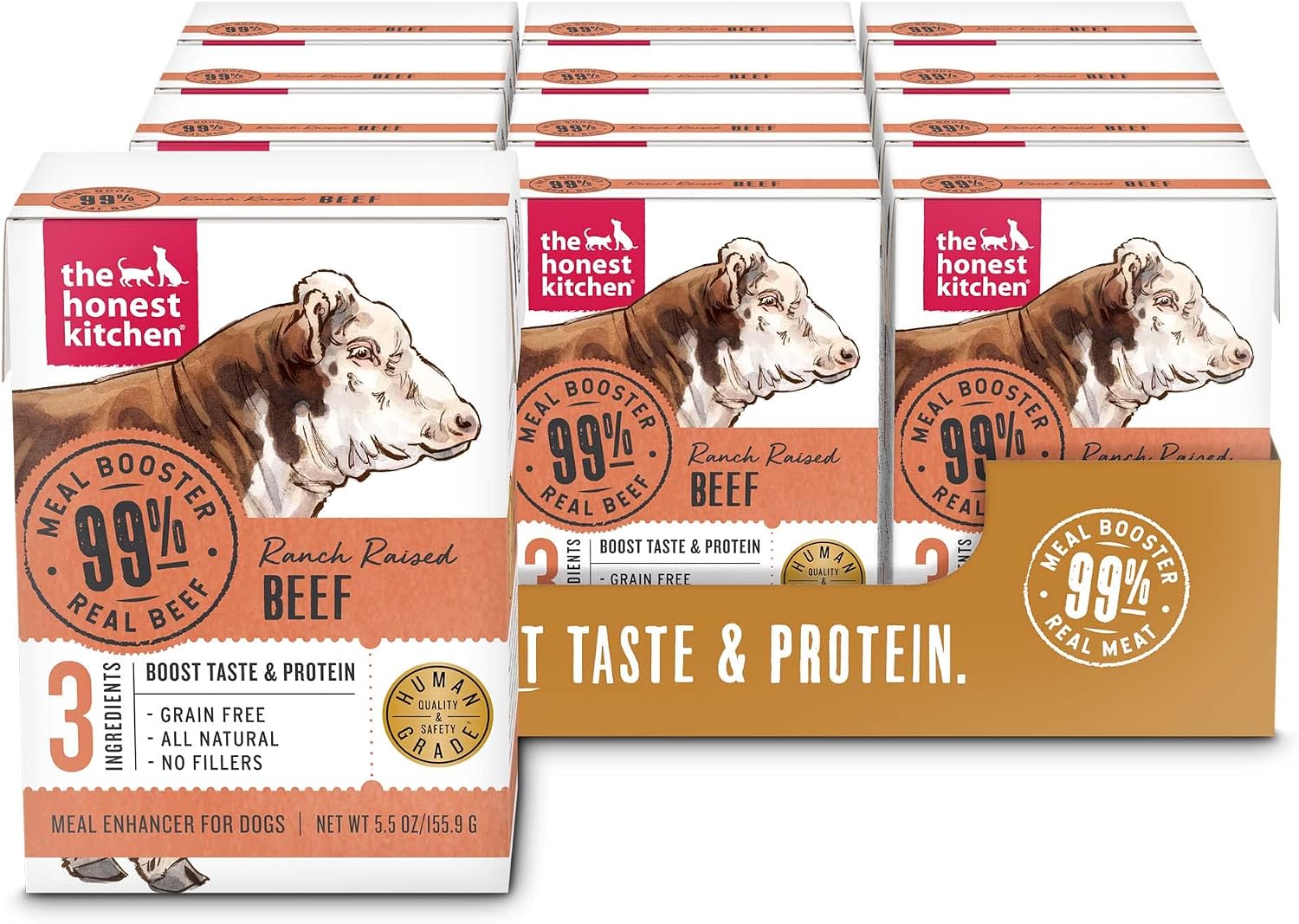 The Honest Kitchen Human Grade Wholemade™ Dehydrated Grain Free Dog Food – Complete Meal or Dog Food Topper – Chicken 4 lb (Makes 16 lbs)