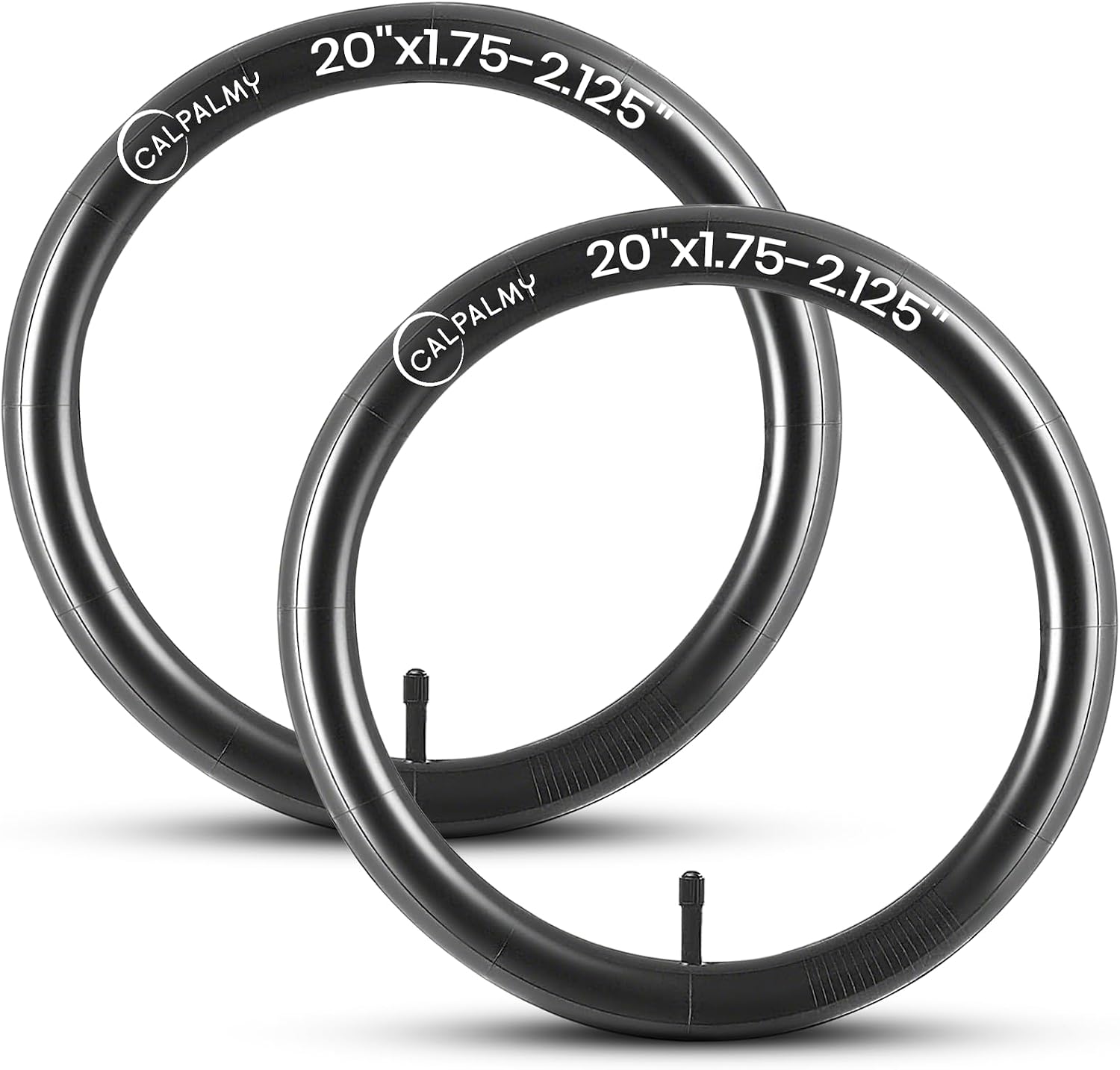 CALPALMY 12"/14"/16"/18"/20"/22"/24"/26"/28" Kids Bike Inner Tubes (2 Pack), Width Fit 1.75/1.95/2.125 with Schrader Valve