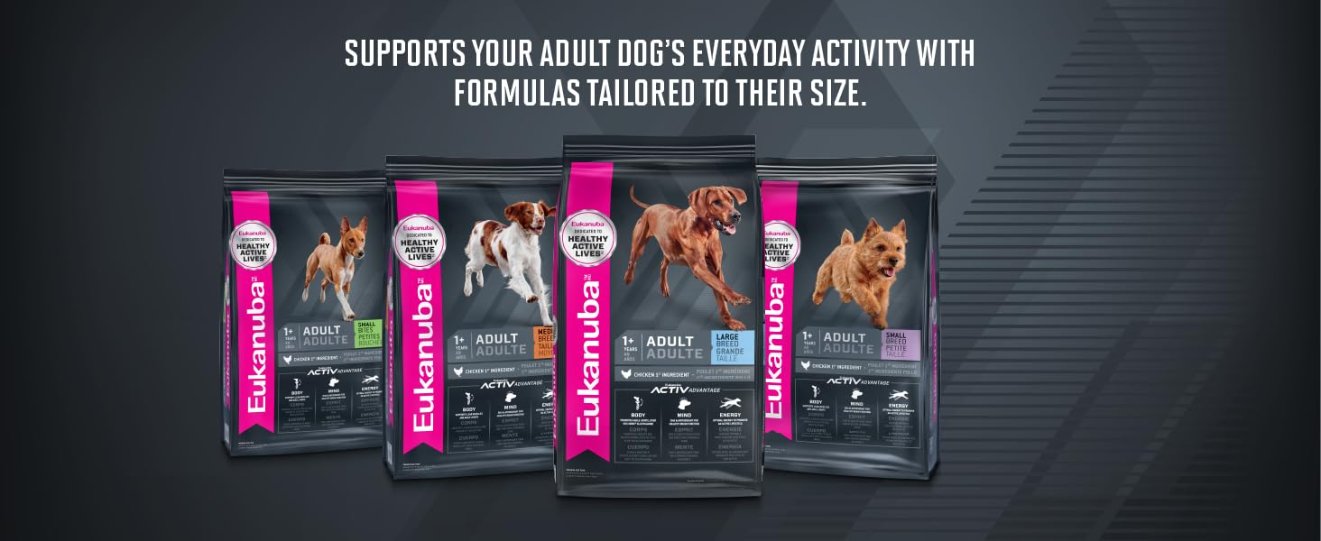 Eukanuba Dog Food for Adults for small medium large size dogs