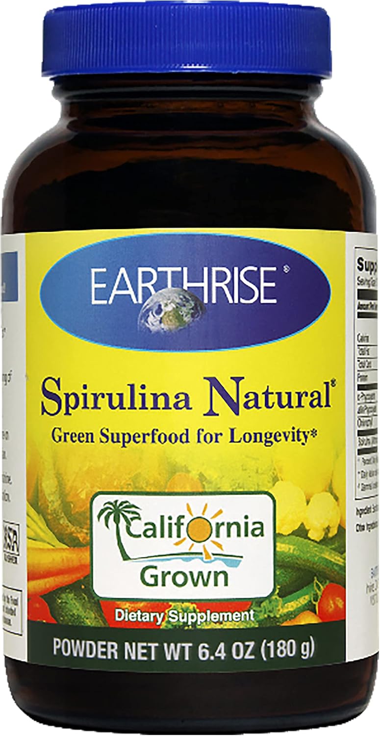 EARTHRISE Spirulina Powder 180 Gram | 100% California Grown