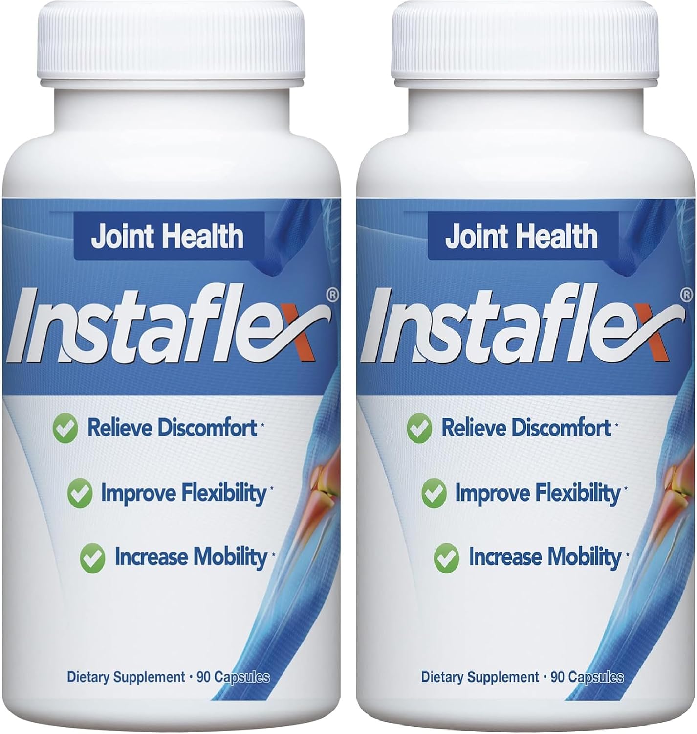 Instaflex Joint Support Supplement for Men and Women with Glucosamine, 90ct | Joint Health, Relieve Discomfort, Improve Flexibility, Increase Mobility
