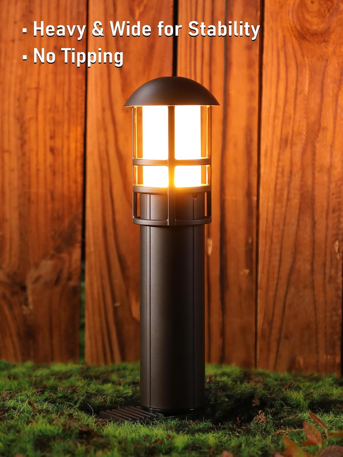 LEONLITE 8-Pack Low Voltage Landscape Pathway Lights, 3W, CRI90, 3000K